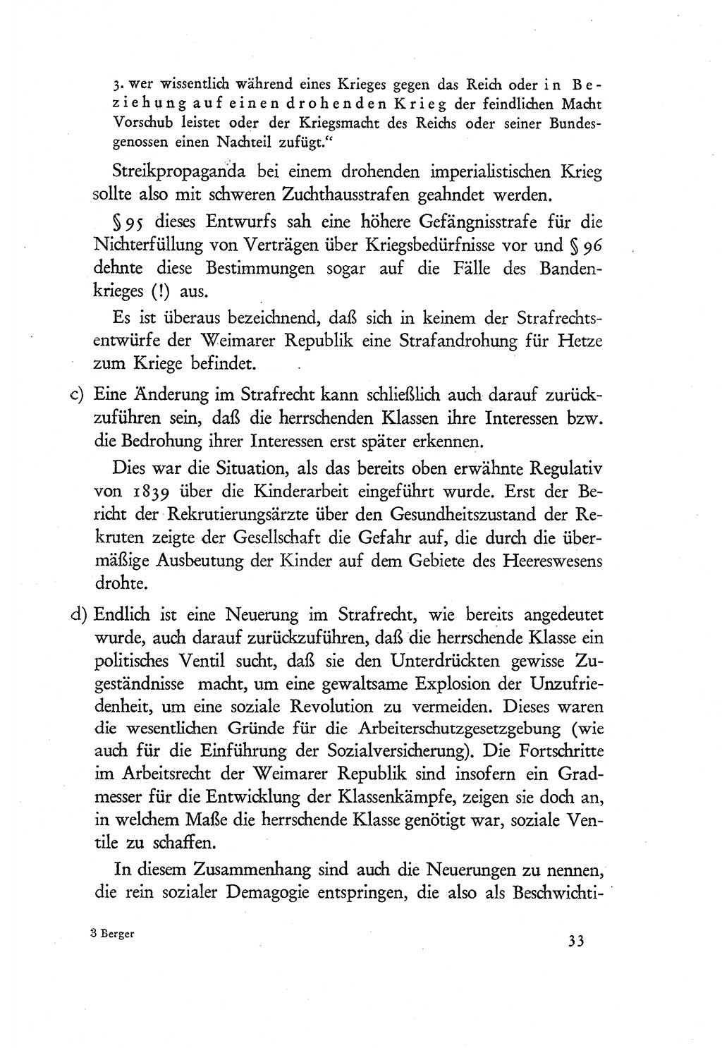 Probleme eines demokratischen Strafrechts [Sowjetische Besatzungszone (SBZ) Deutschlands] 1949, Seite 33 (Probl. Strafr. SBZ Dtl. 1949, S. 33)
