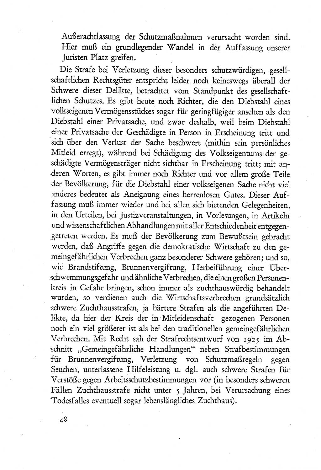 Probleme eines demokratischen Strafrechts [Sowjetische Besatzungszone (SBZ) Deutschlands] 1949, Seite 48 (Probl. Strafr. SBZ Dtl. 1949, S. 48)