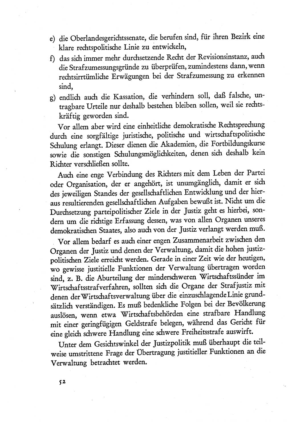 Probleme eines demokratischen Strafrechts [Sowjetische Besatzungszone (SBZ) Deutschlands] 1949, Seite 52 (Probl. Strafr. SBZ Dtl. 1949, S. 52)