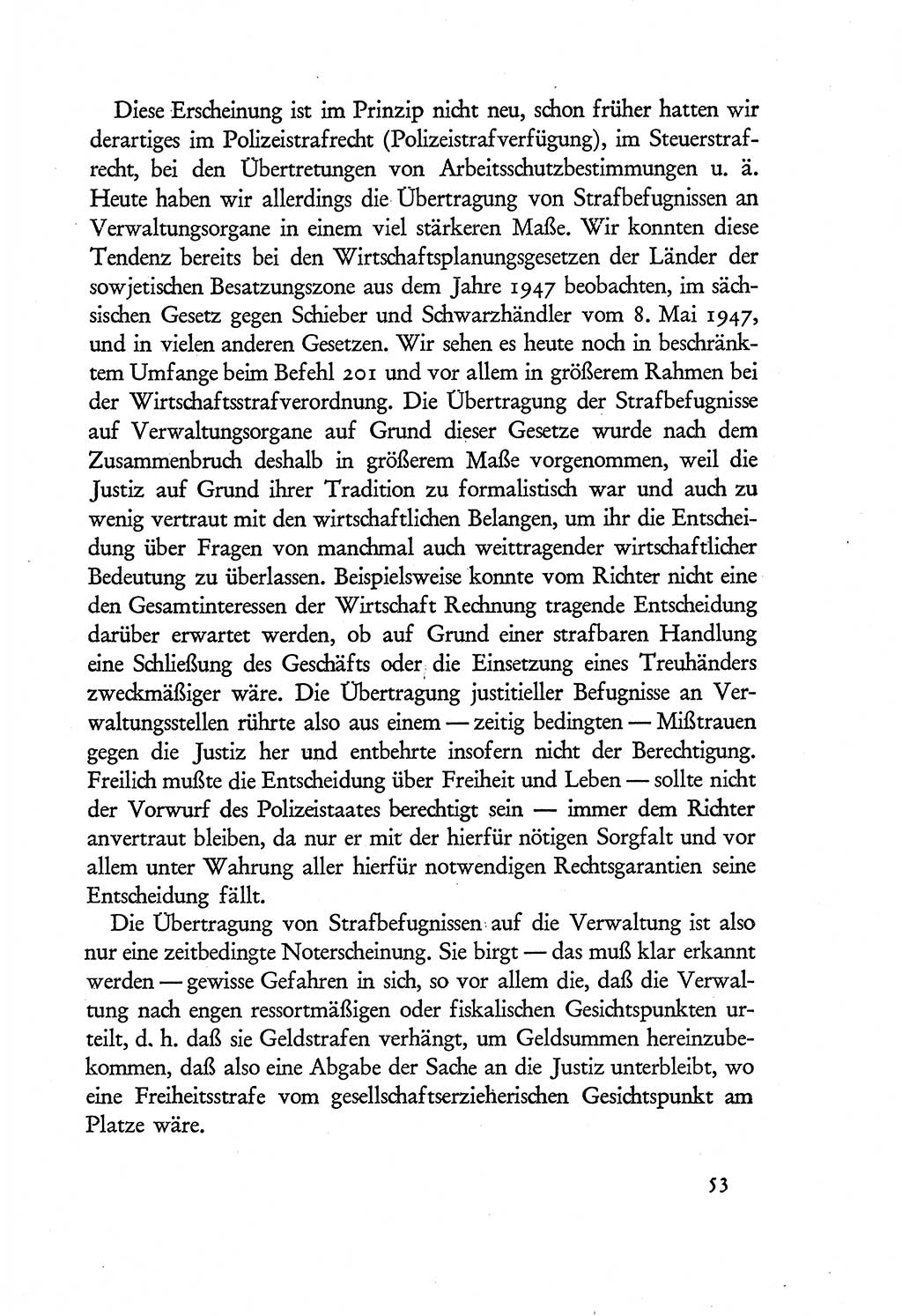 Probleme eines demokratischen Strafrechts [Sowjetische Besatzungszone (SBZ) Deutschlands] 1949, Seite 53 (Probl. Strafr. SBZ Dtl. 1949, S. 53)