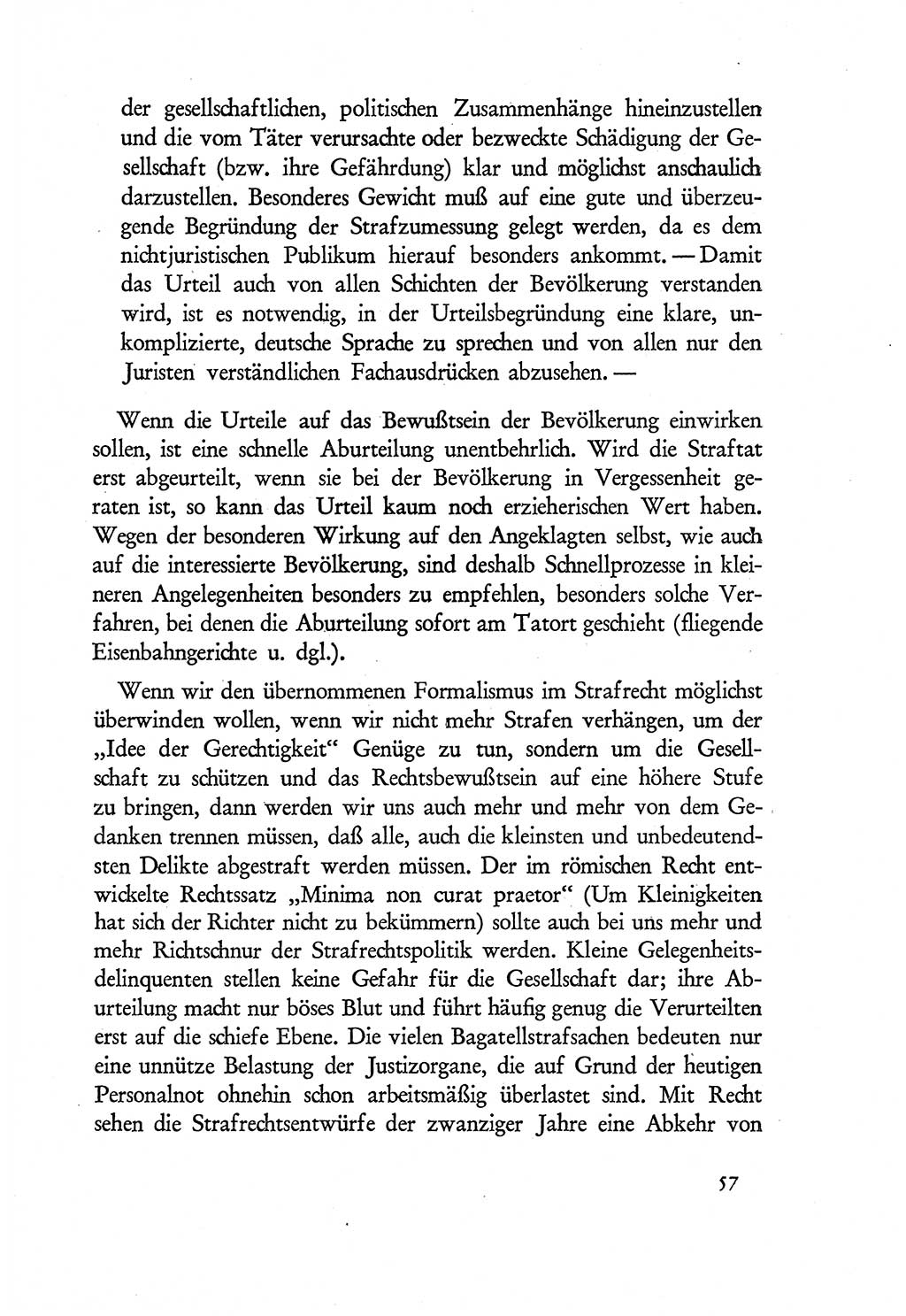 Probleme eines demokratischen Strafrechts [Sowjetische Besatzungszone (SBZ) Deutschlands] 1949, Seite 57 (Probl. Strafr. SBZ Dtl. 1949, S. 57)