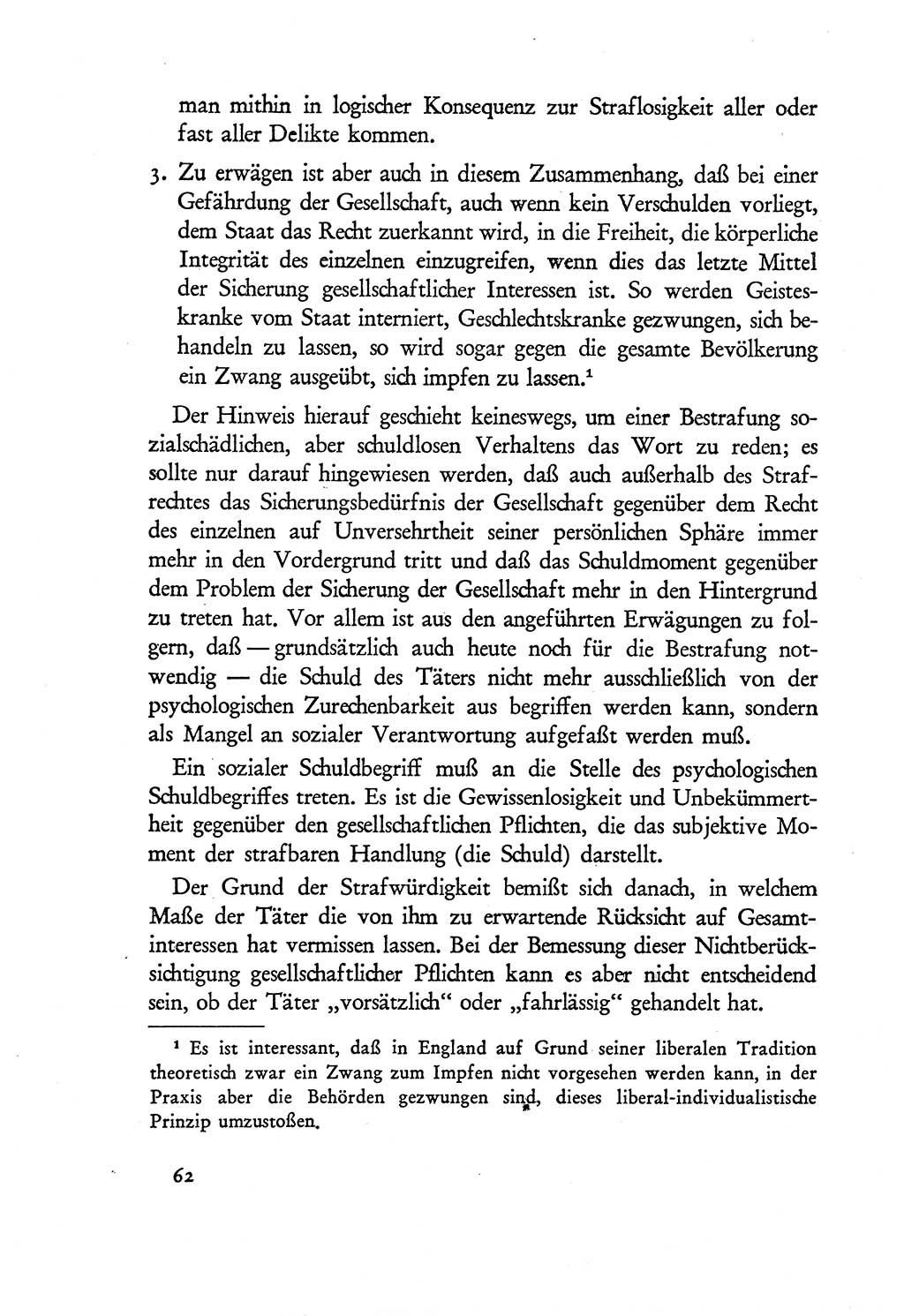 Probleme eines demokratischen Strafrechts [Sowjetische Besatzungszone (SBZ) Deutschlands] 1949, Seite 62 (Probl. Strafr. SBZ Dtl. 1949, S. 62)