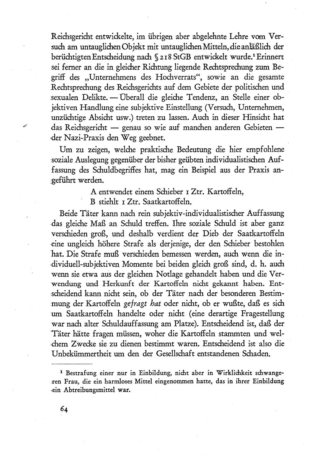 Probleme eines demokratischen Strafrechts [Sowjetische Besatzungszone (SBZ) Deutschlands] 1949, Seite 64 (Probl. Strafr. SBZ Dtl. 1949, S. 64)