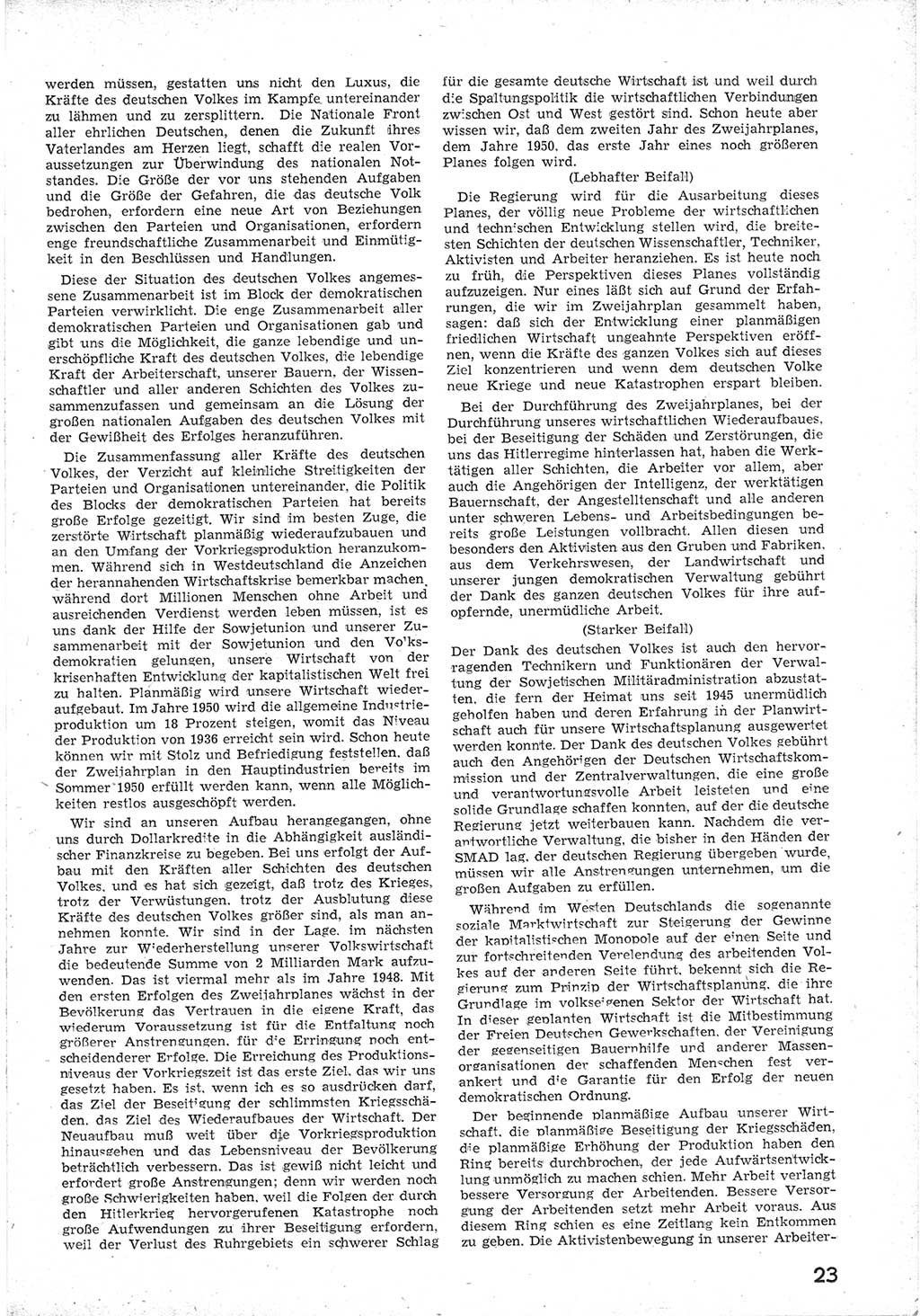Provisorische Volkskammer (VK) der Deutschen Demokratischen Republik (DDR) 1949-1950, Dokument 35 (Prov. VK DDR 1949-1950, Dok. 35)