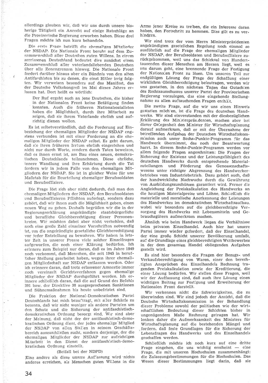 Provisorische Volkskammer (VK) der Deutschen Demokratischen Republik (DDR) 1949-1950, Dokument 46 (Prov. VK DDR 1949-1950, Dok. 46)