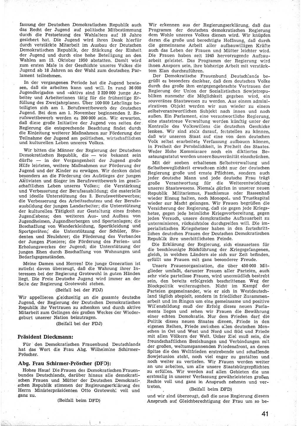 Provisorische Volkskammer (VK) der Deutschen Demokratischen Republik (DDR) 1949-1950, Dokument 53 (Prov. VK DDR 1949-1950, Dok. 53)