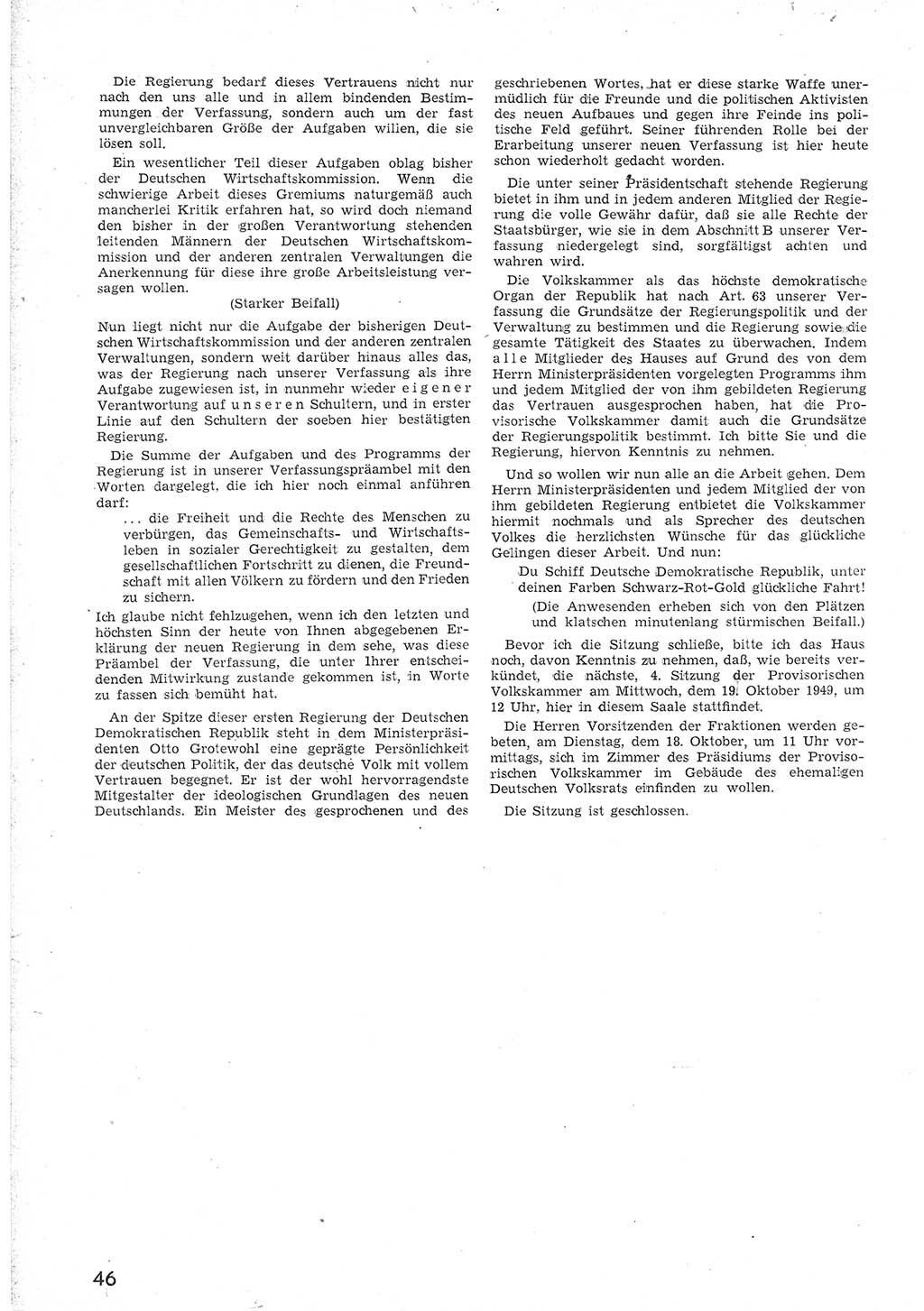 Provisorische Volkskammer (VK) der Deutschen Demokratischen Republik (DDR) 1949-1950, Dokument 58 (Prov. VK DDR 1949-1950, Dok. 58)
