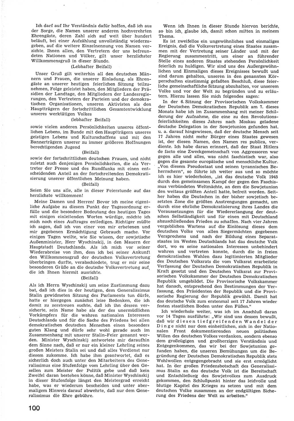Provisorische Volkskammer (VK) der Deutschen Demokratischen Republik (DDR) 1949-1950, Dokument 112 (Prov. VK DDR 1949-1950, Dok. 112)