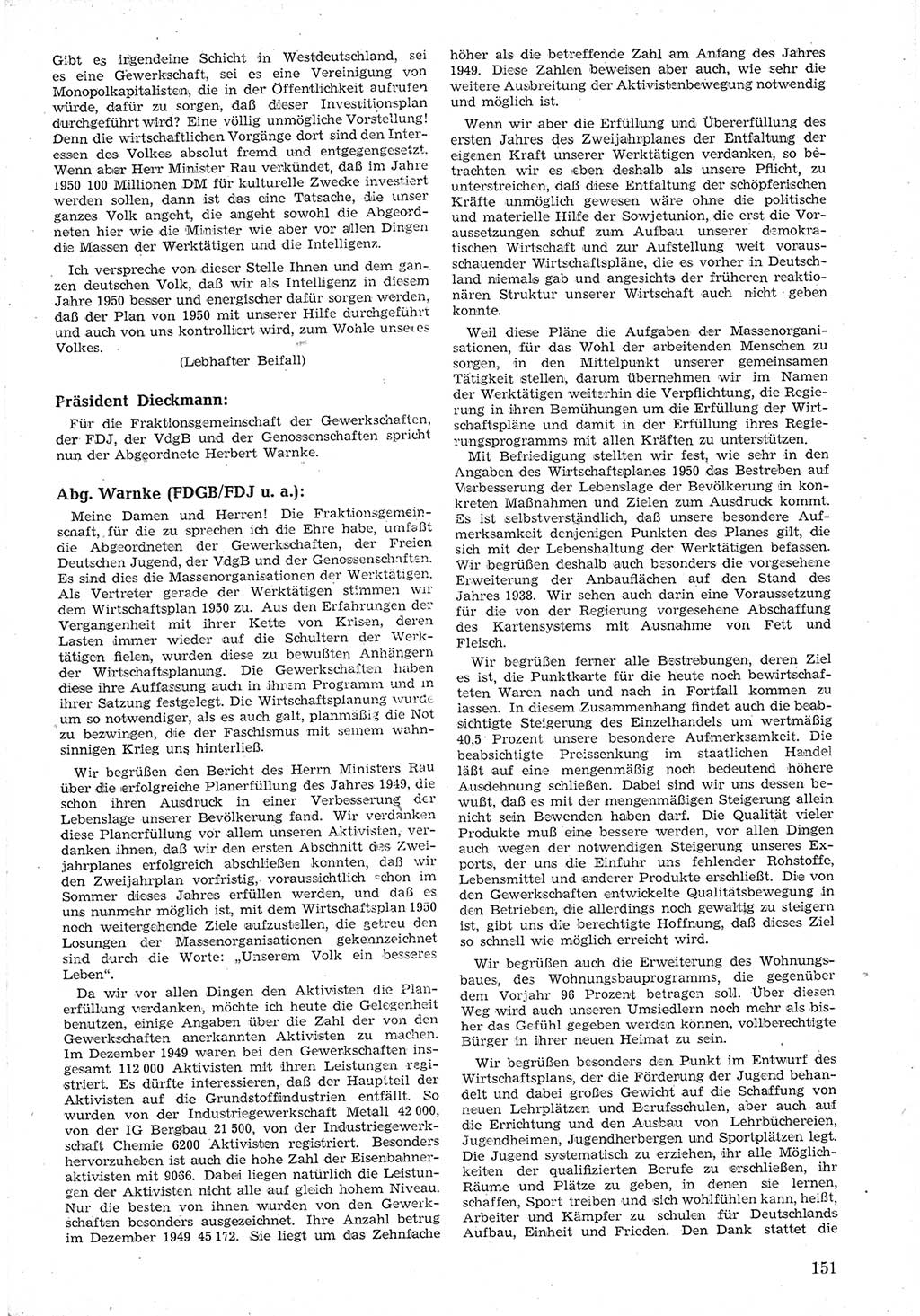 Provisorische Volkskammer (VK) der Deutschen Demokratischen Republik (DDR) 1949-1950, Dokument 163 (Prov. VK DDR 1949-1950, Dok. 163)