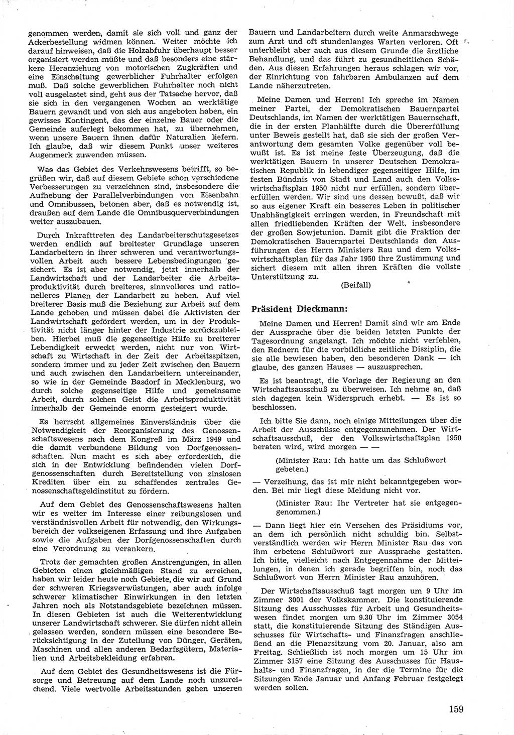 Provisorische Volkskammer (VK) der Deutschen Demokratischen Republik (DDR) 1949-1950, Dokument 171 (Prov. VK DDR 1949-1950, Dok. 171)