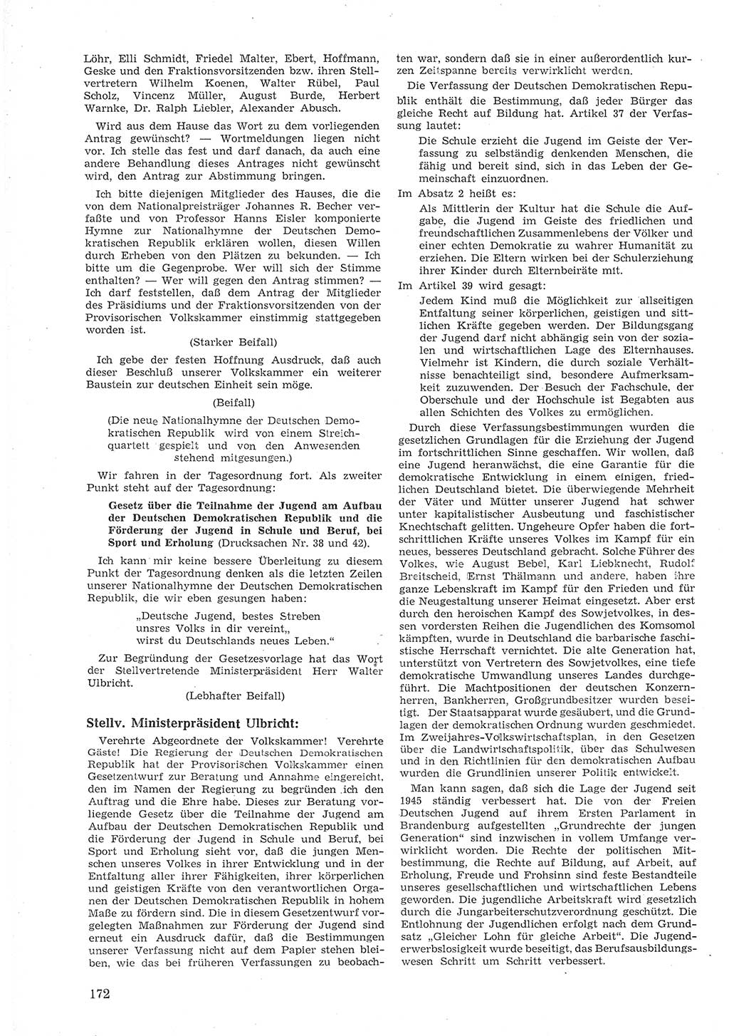 Provisorische Volkskammer (VK) der Deutschen Demokratischen Republik (DDR) 1949-1950, Dokument 184 (Prov. VK DDR 1949-1950, Dok. 184)