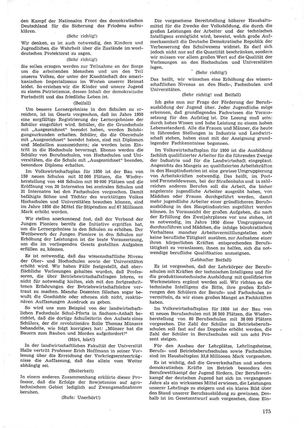 Provisorische Volkskammer (VK) der Deutschen Demokratischen Republik (DDR) 1949-1950, Dokument 187 (Prov. VK DDR 1949-1950, Dok. 187)