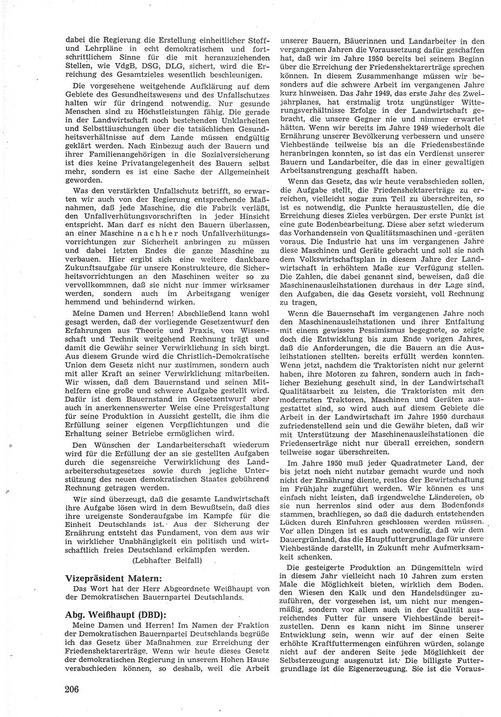 Provisorische Volkskammer (VK) der Deutschen Demokratischen Republik (DDR) 1949-1950, Dokument 218 (Prov. VK DDR 1949-1950, Dok. 218)