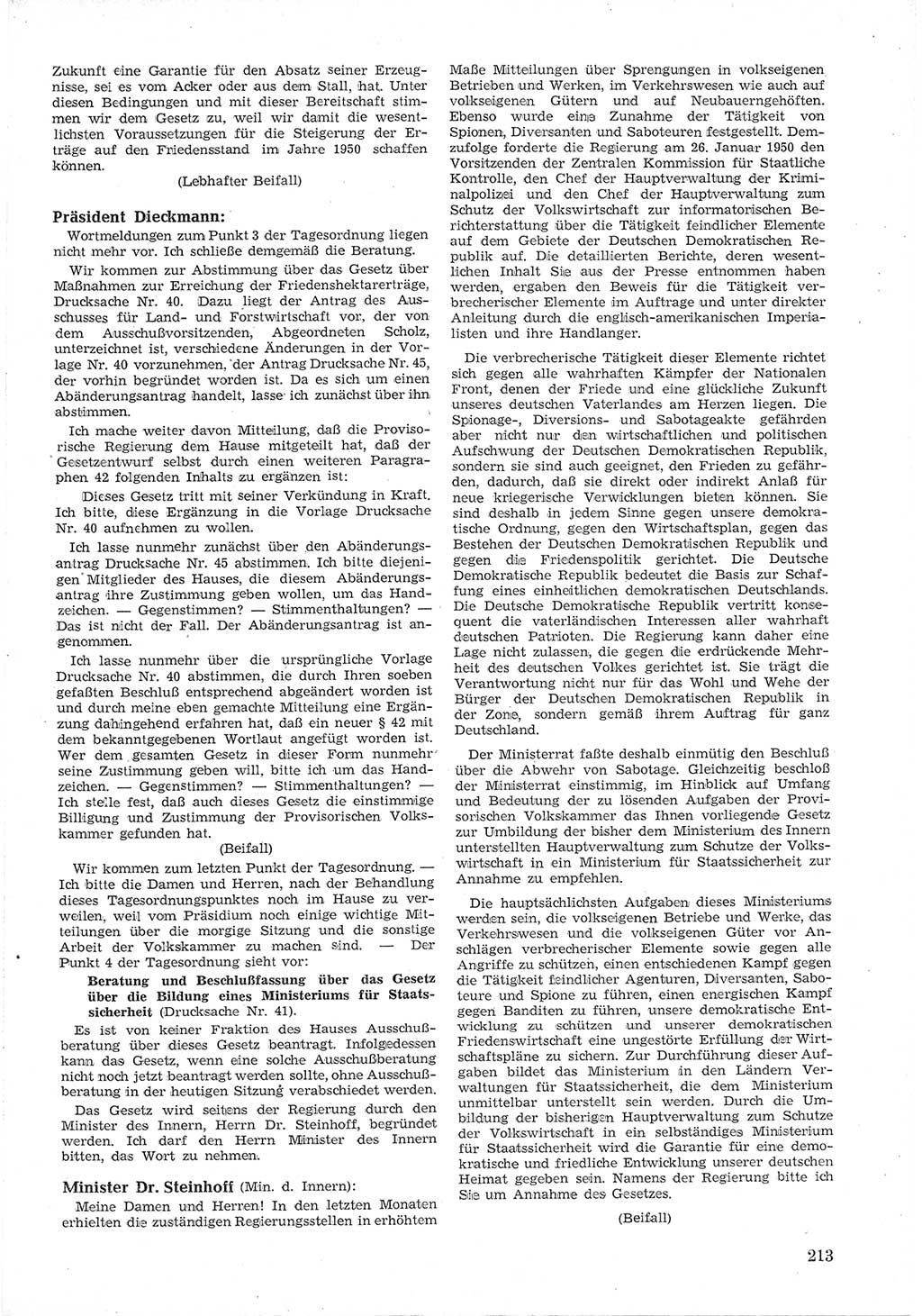 Provisorische Volkskammer (VK) der Deutschen Demokratischen Republik (DDR) 1949-1950, Dokument 225 (Prov. VK DDR 1949-1950, Dok. 225)