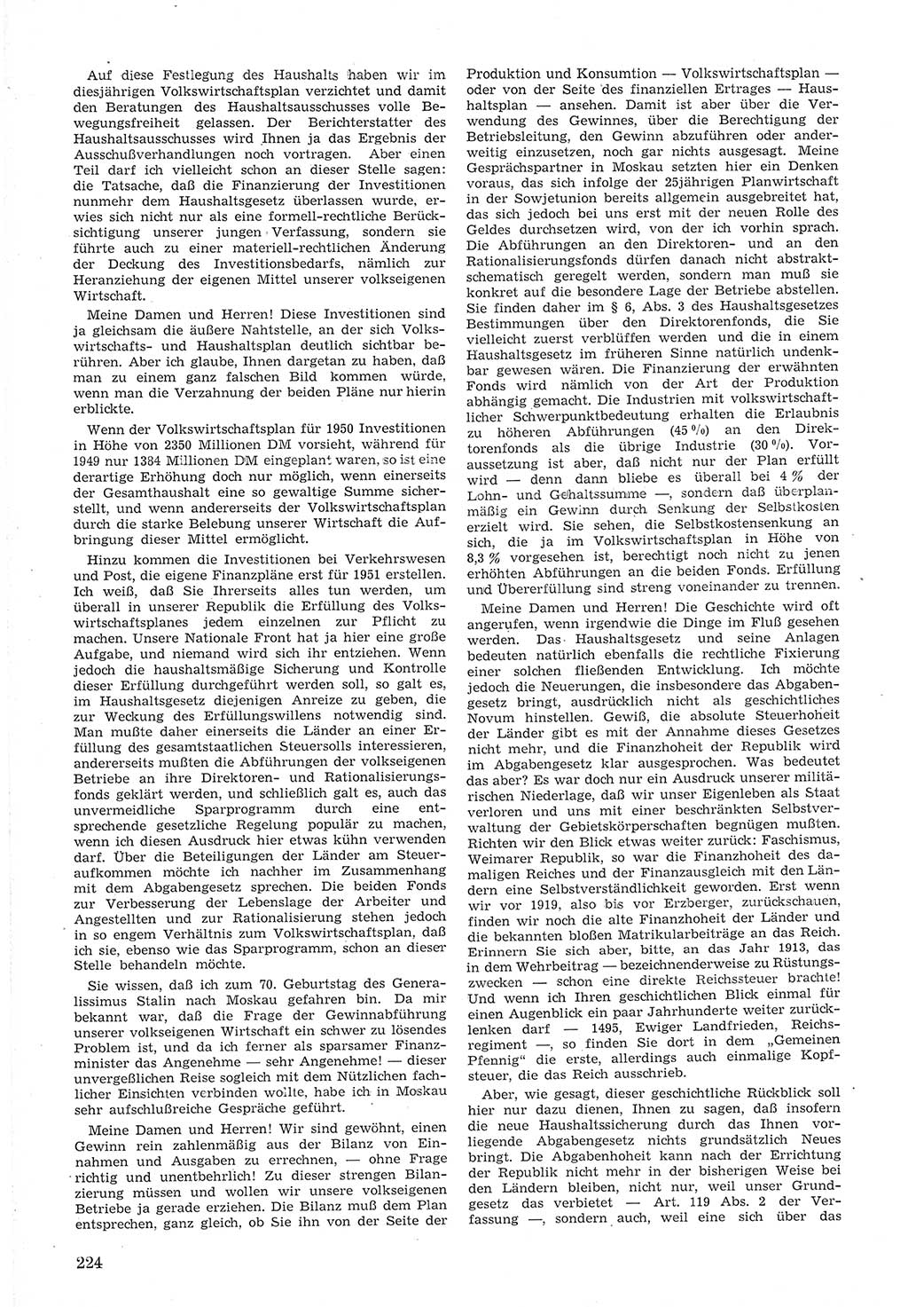 Provisorische Volkskammer (VK) der Deutschen Demokratischen Republik (DDR) 1949-1950, Dokument 238 (Prov. VK DDR 1949-1950, Dok. 238)