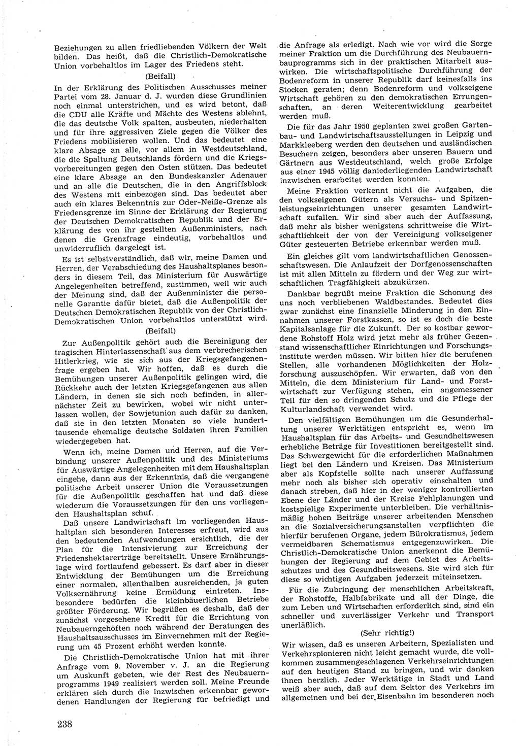 Provisorische Volkskammer (VK) der Deutschen Demokratischen Republik (DDR) 1949-1950, Dokument 252 (Prov. VK DDR 1949-1950, Dok. 252)