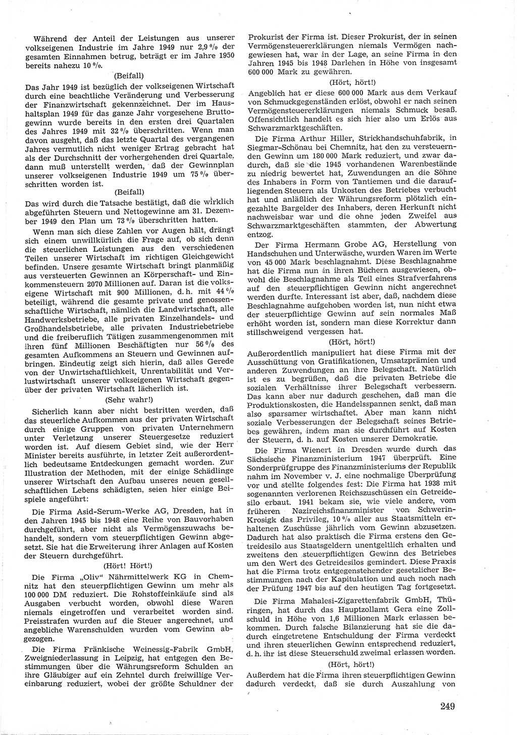 Provisorische Volkskammer (VK) der Deutschen Demokratischen Republik (DDR) 1949-1950, Dokument 263 (Prov. VK DDR 1949-1950, Dok. 263)