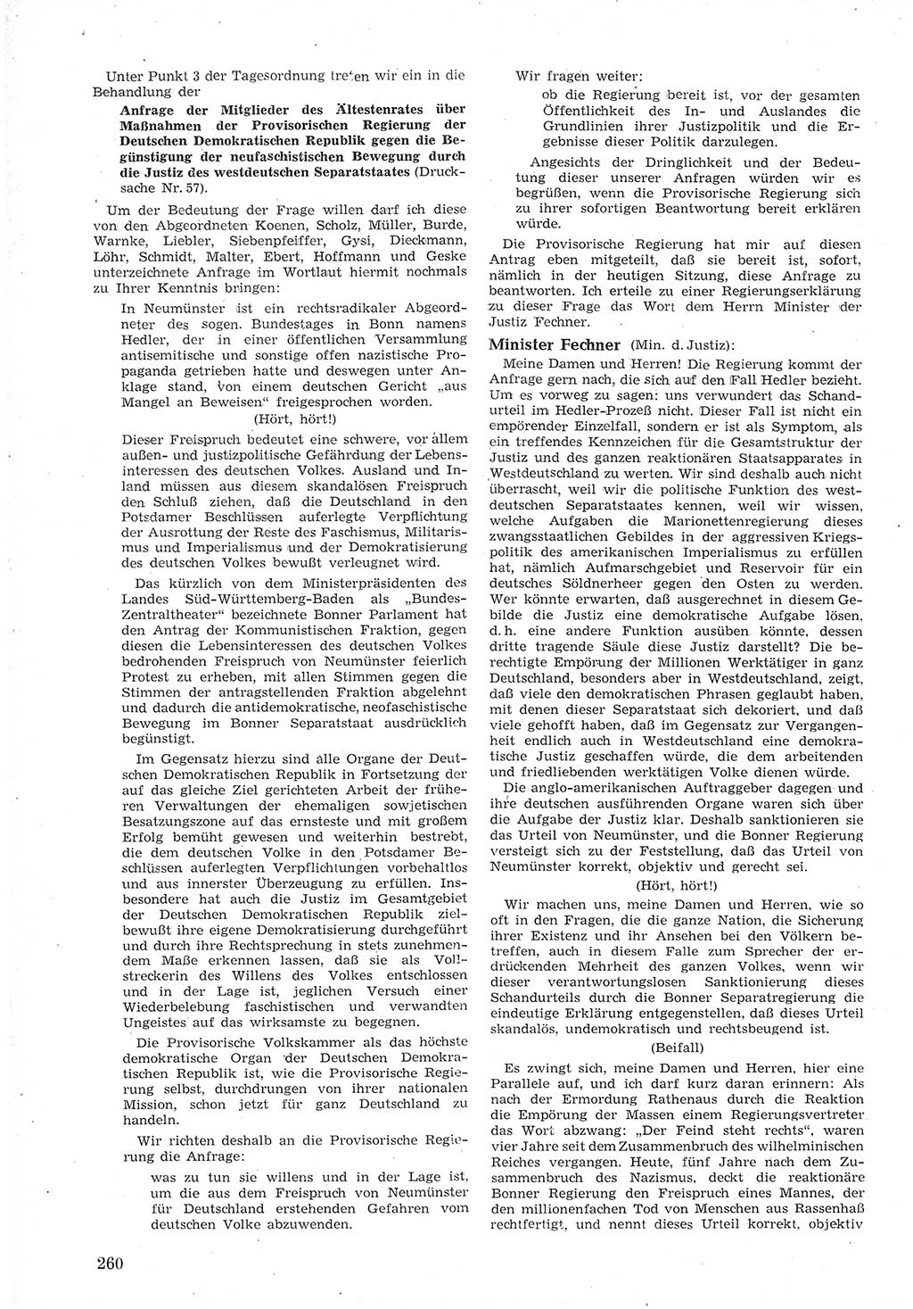 Provisorische Volkskammer (VK) der Deutschen Demokratischen Republik (DDR) 1949-1950, Dokument 274 (Prov. VK DDR 1949-1950, Dok. 274)