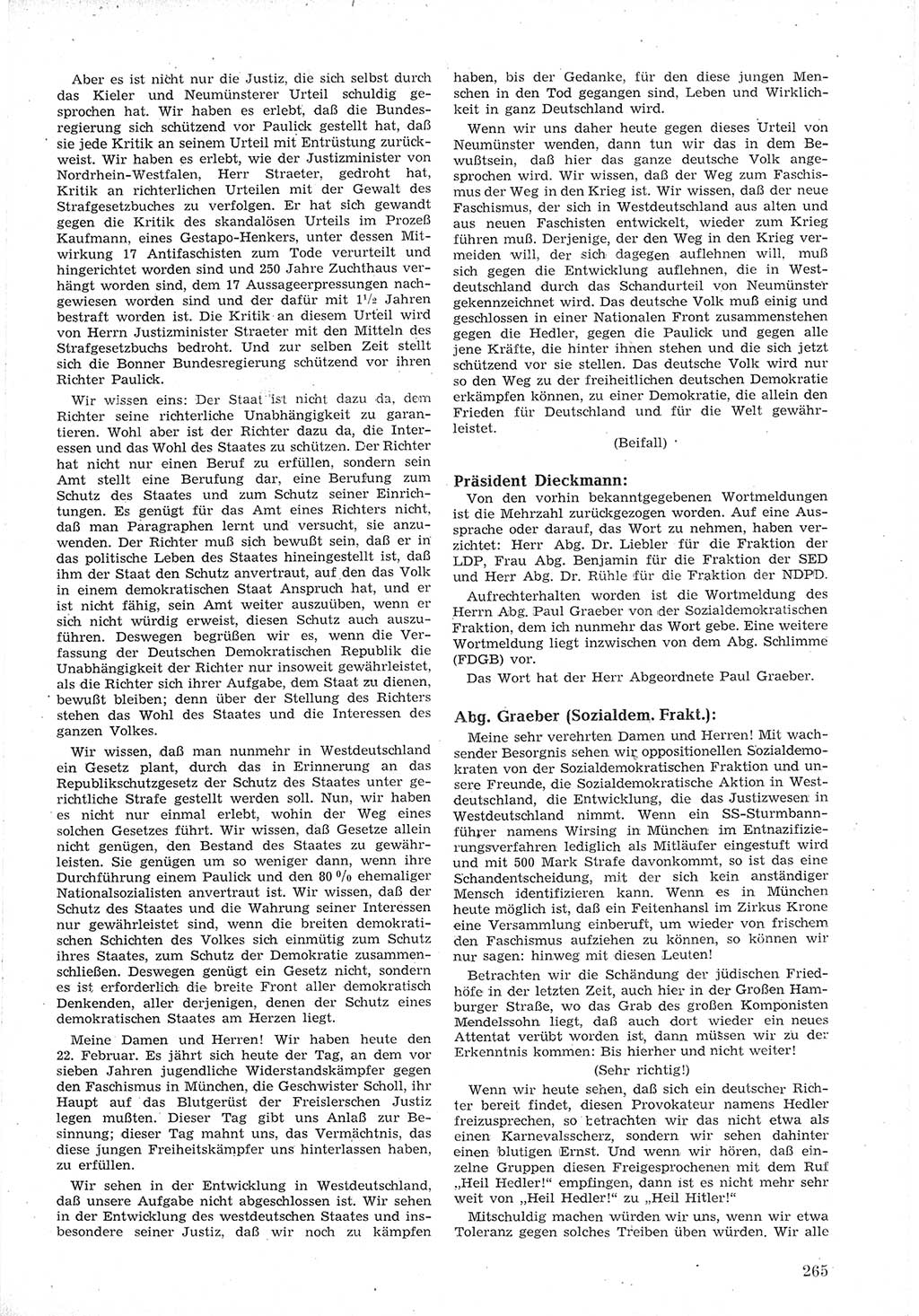 Provisorische Volkskammer (VK) der Deutschen Demokratischen Republik (DDR) 1949-1950, Dokument 279 (Prov. VK DDR 1949-1950, Dok. 279)