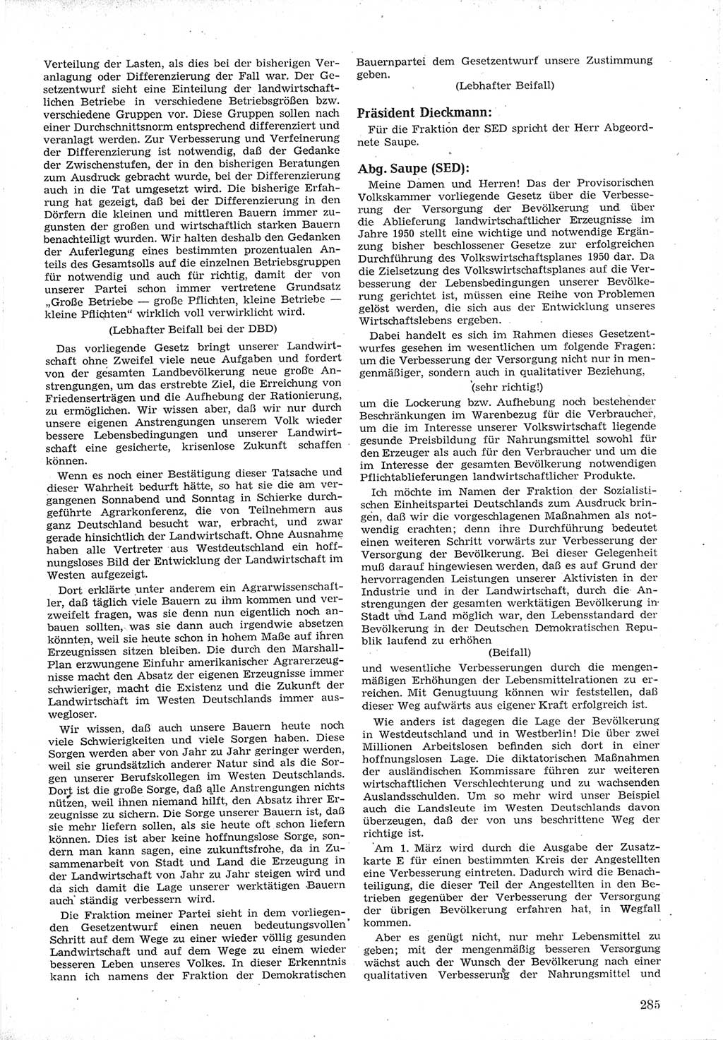 Provisorische Volkskammer (VK) der Deutschen Demokratischen Republik (DDR) 1949-1950, Dokument 299 (Prov. VK DDR 1949-1950, Dok. 299)
