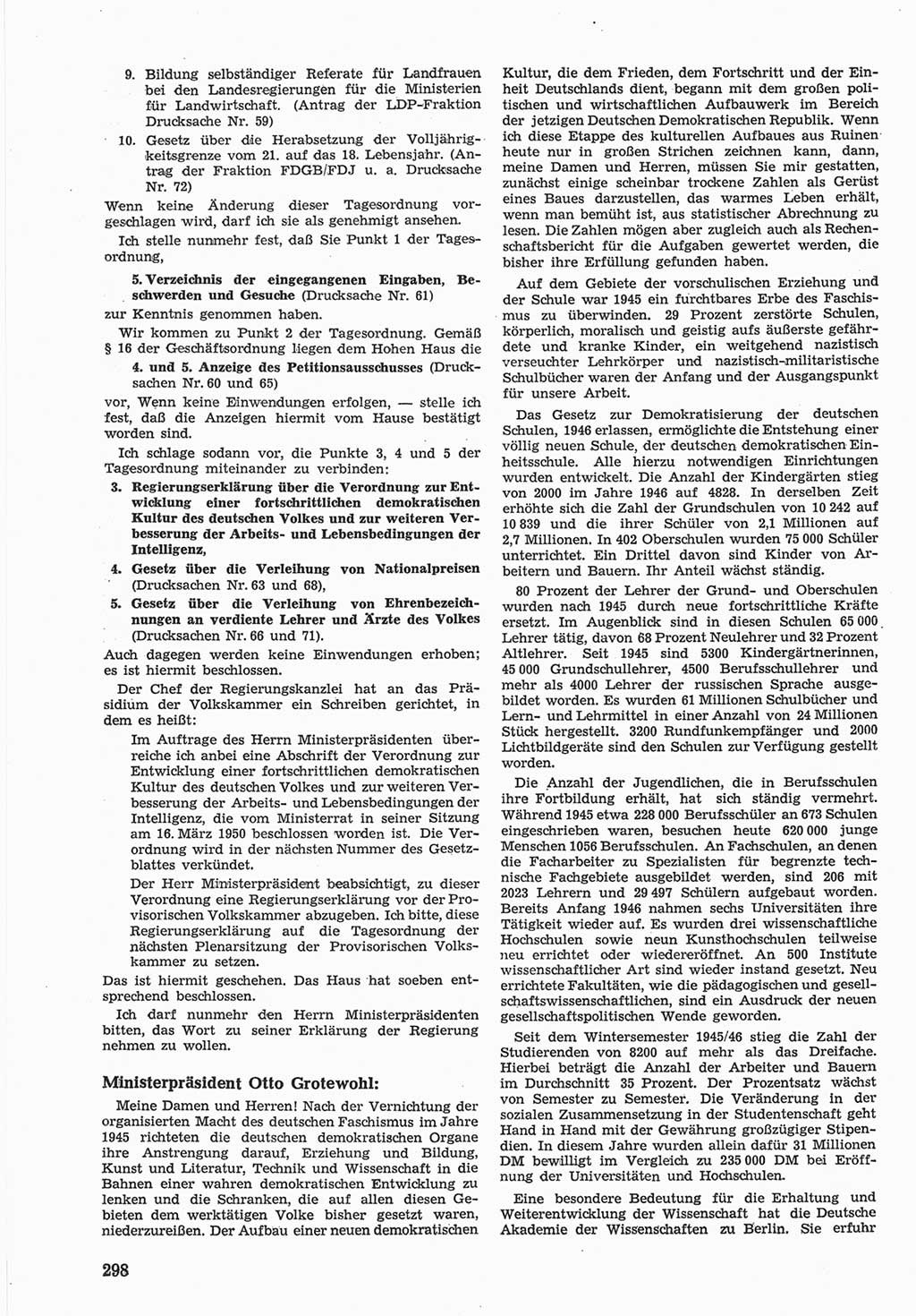 Provisorische Volkskammer (VK) der Deutschen Demokratischen Republik (DDR) 1949-1950, Dokument 312 (Prov. VK DDR 1949-1950, Dok. 312)