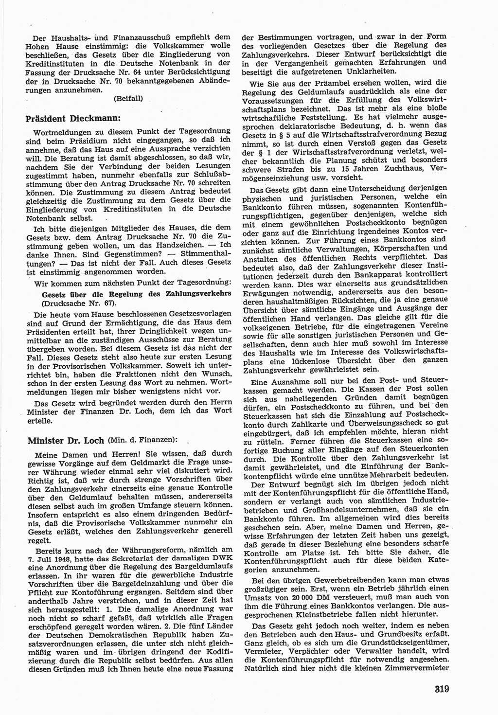 Provisorische Volkskammer (VK) der Deutschen Demokratischen Republik (DDR) 1949-1950, Dokument 333 (Prov. VK DDR 1949-1950, Dok. 333)