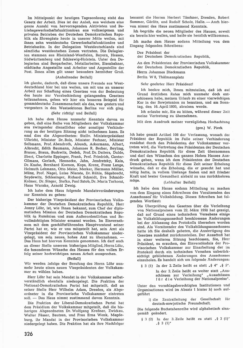 Provisorische Volkskammer (VK) der Deutschen Demokratischen Republik (DDR) 1949-1950, Dokument 340 (Prov. VK DDR 1949-1950, Dok. 340)