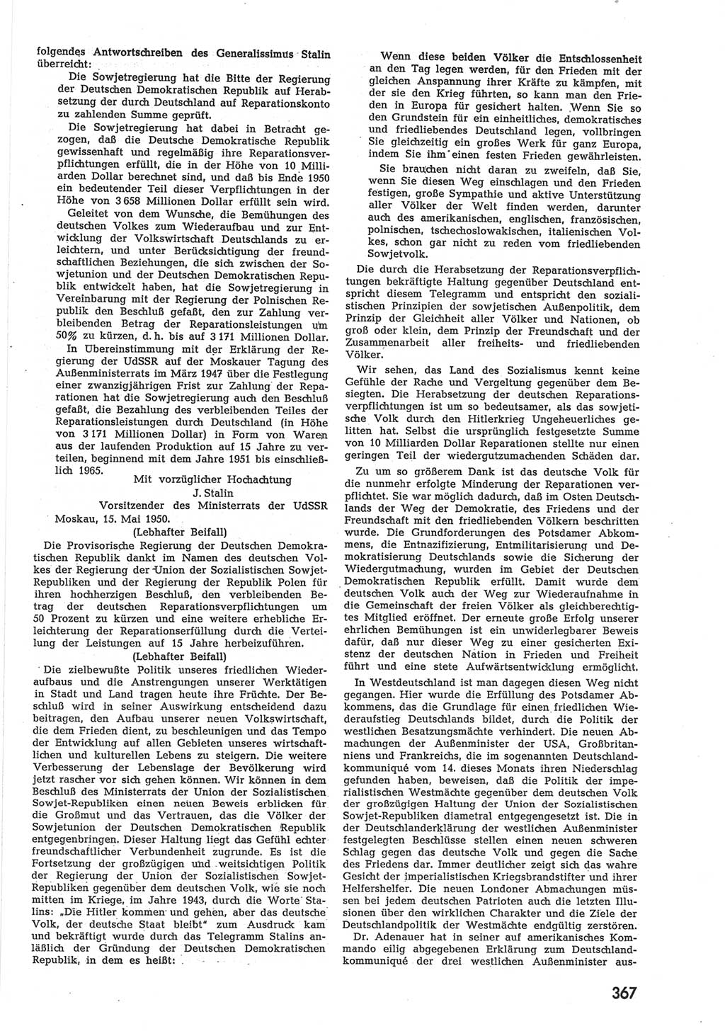 Provisorische Volkskammer (VK) der Deutschen Demokratischen Republik (DDR) 1949-1950, Dokument 385 (Prov. VK DDR 1949-1950, Dok. 385)