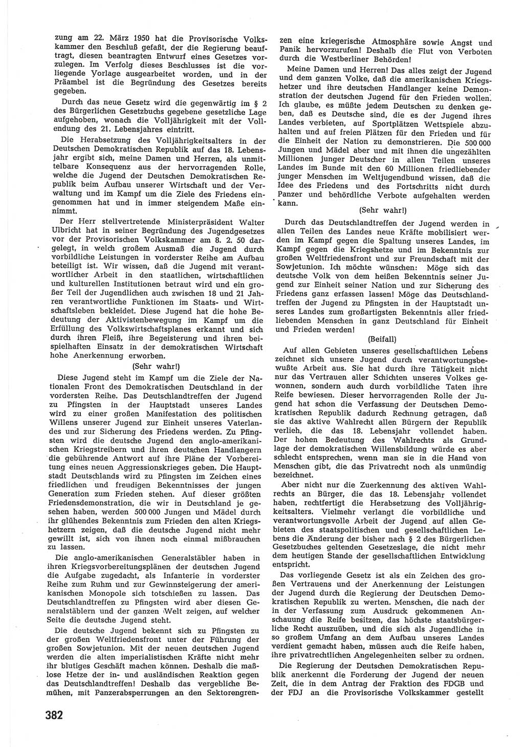Provisorische Volkskammer (VK) der Deutschen Demokratischen Republik (DDR) 1949-1950, Dokument 400 (Prov. VK DDR 1949-1950, Dok. 400)