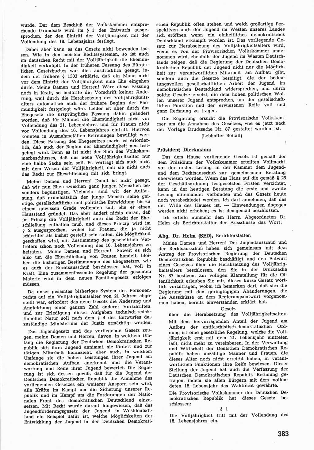 Provisorische Volkskammer (VK) der Deutschen Demokratischen Republik (DDR) 1949-1950, Dokument 401 (Prov. VK DDR 1949-1950, Dok. 401)