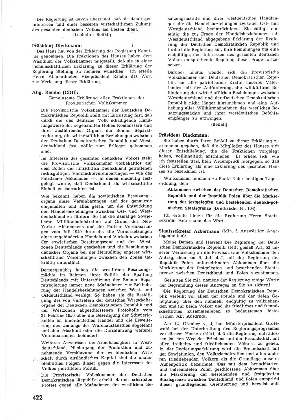 Provisorische Volkskammer (VK) der Deutschen Demokratischen Republik (DDR) 1949-1950, Dokument 440 (Prov. VK DDR 1949-1950, Dok. 440)