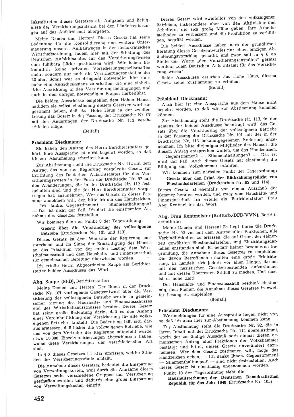 Provisorische Volkskammer (VK) der Deutschen Demokratischen Republik (DDR) 1949-1950, Dokument 470 (Prov. VK DDR 1949-1950, Dok. 470)