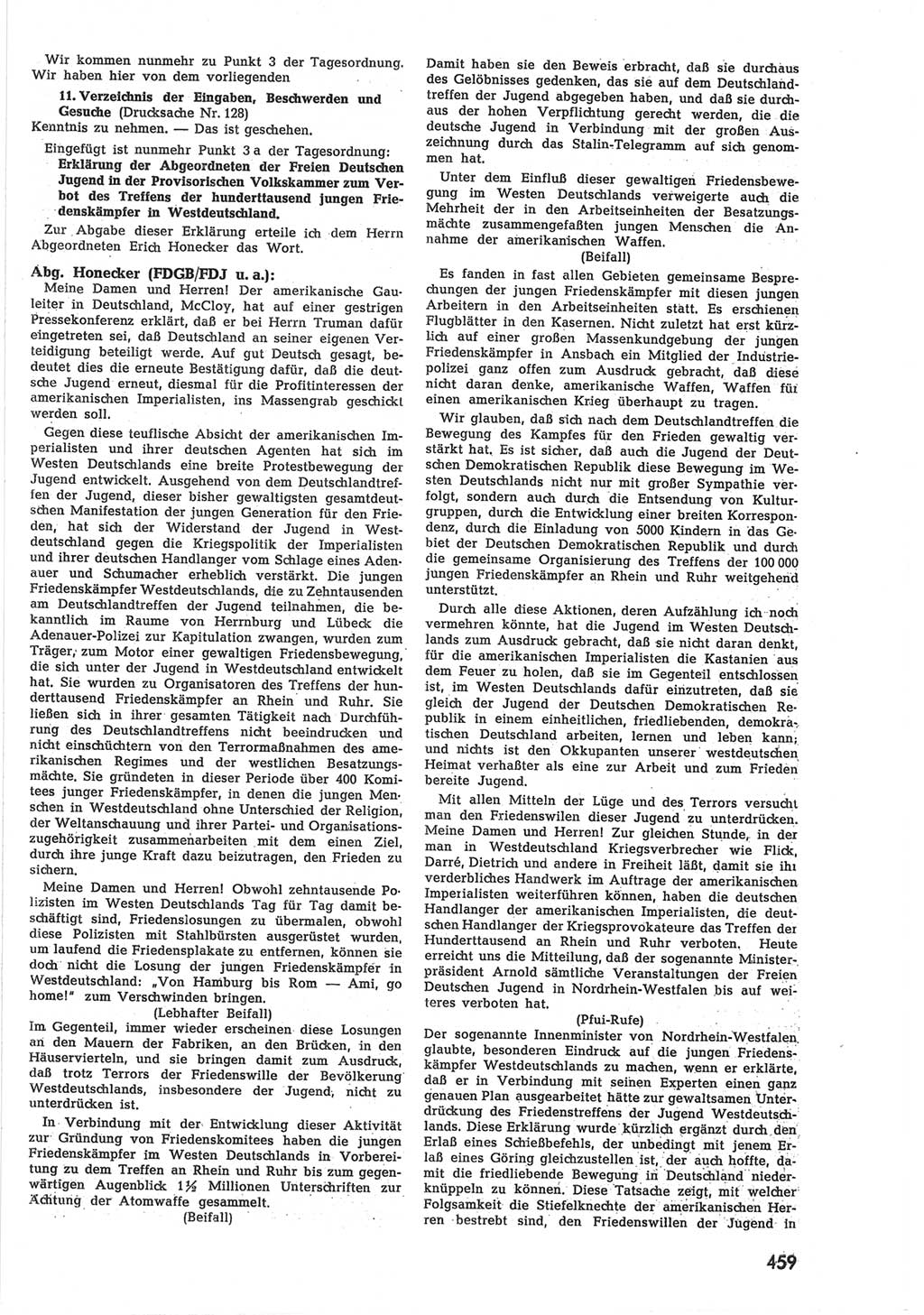 Provisorische Volkskammer (VK) der Deutschen Demokratischen Republik (DDR) 1949-1950, Dokument 477 (Prov. VK DDR 1949-1950, Dok. 477)