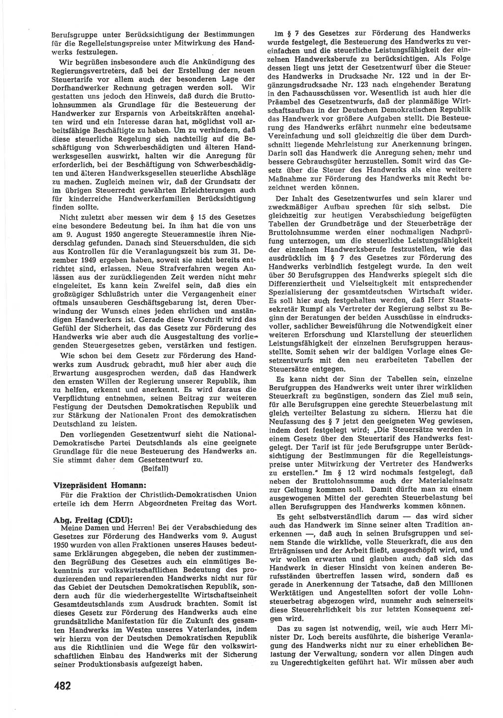 Provisorische Volkskammer (VK) der Deutschen Demokratischen Republik (DDR) 1949-1950, Dokument 500 (Prov. VK DDR 1949-1950, Dok. 500)