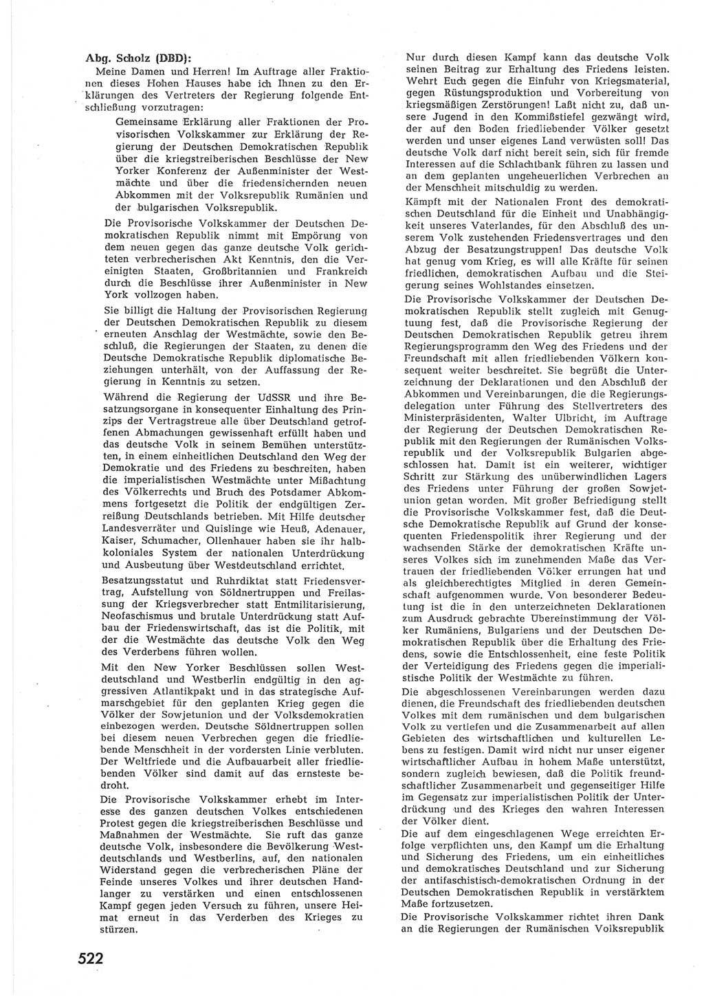 Provisorische Volkskammer (VK) der Deutschen Demokratischen Republik (DDR) 1949-1950, Dokument 540 (Prov. VK DDR 1949-1950, Dok. 540)