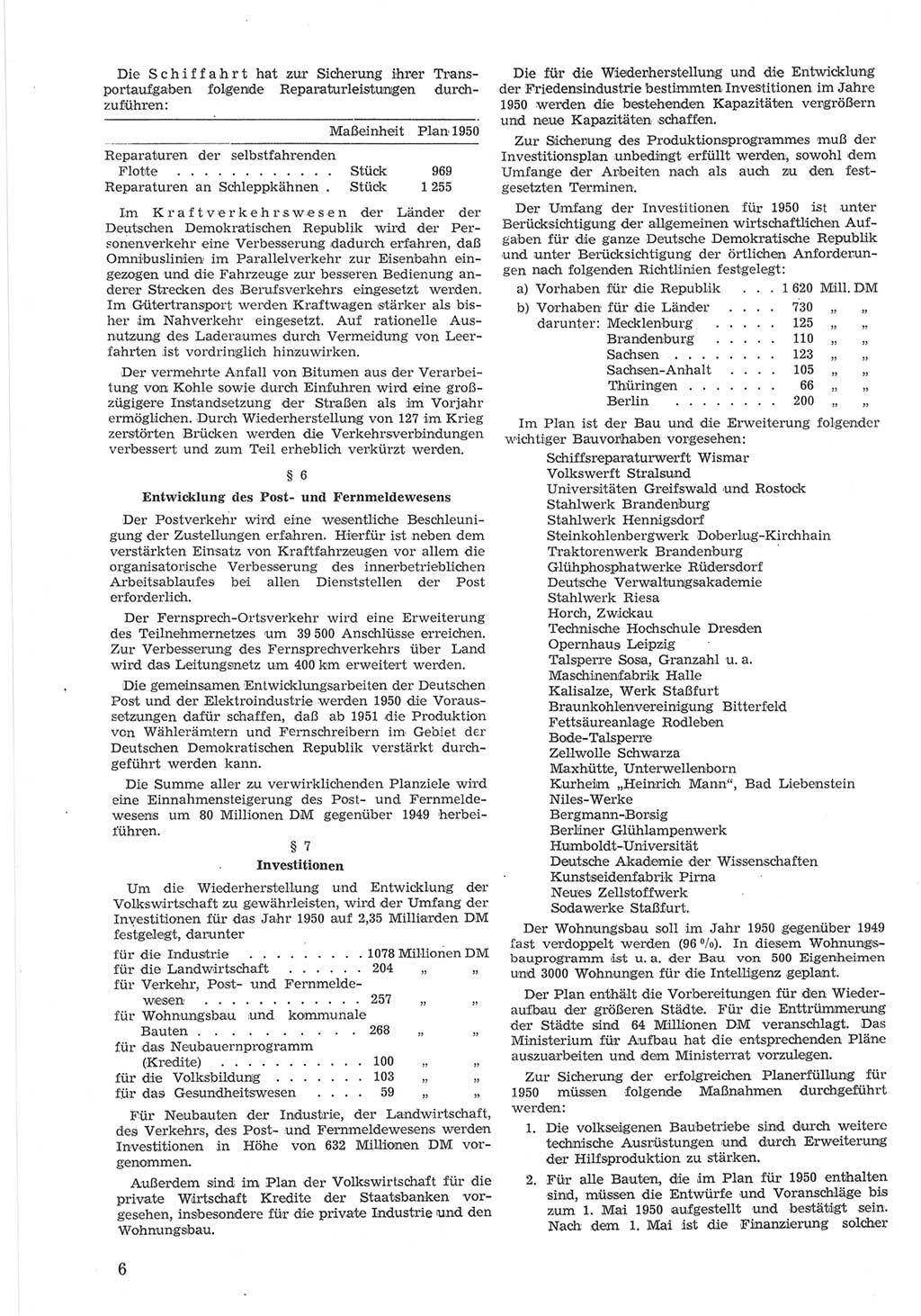 Provisorische Volkskammer (VK) der Deutschen Demokratischen Republik (DDR) 1949-1950, Dokument 606 (Prov. VK DDR 1949-1950, Dok. 606)