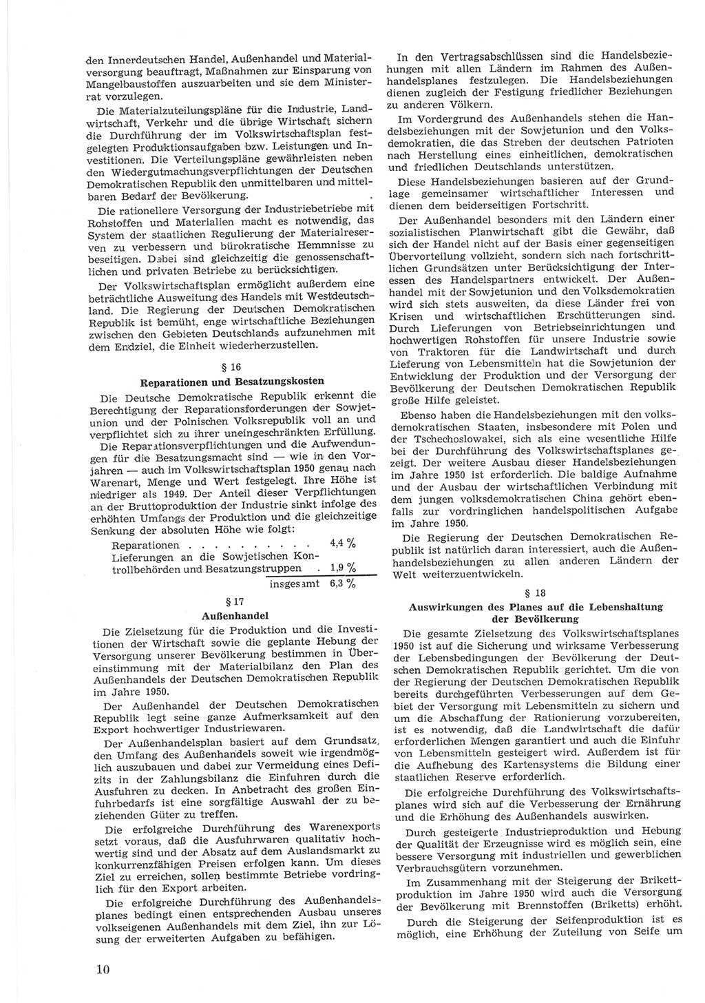 Provisorische Volkskammer (VK) der Deutschen Demokratischen Republik (DDR) 1949-1950, Dokument 610 (Prov. VK DDR 1949-1950, Dok. 610)