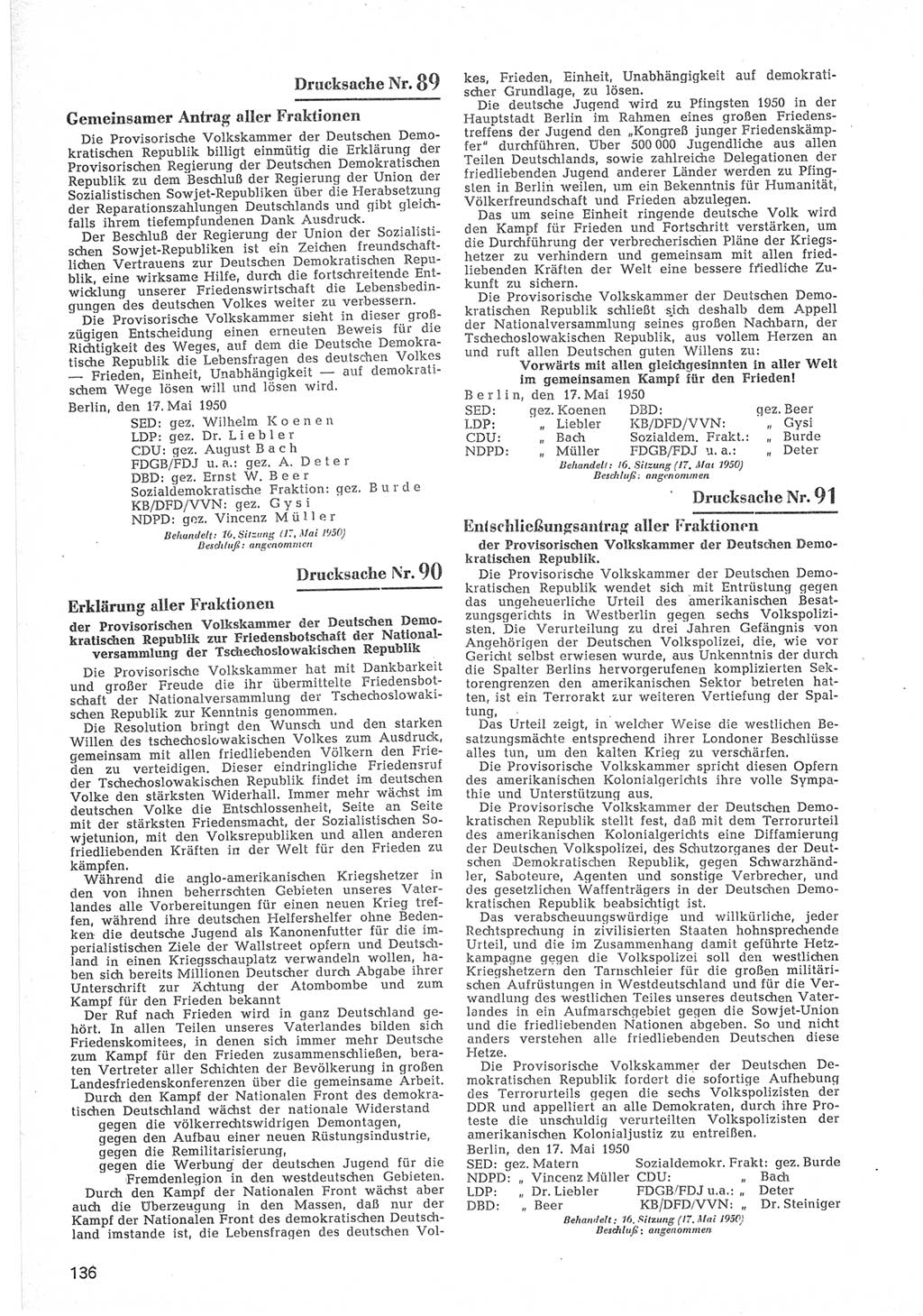Provisorische Volkskammer (VK) der Deutschen Demokratischen Republik (DDR) 1949-1950, Dokument 738 (Prov. VK DDR 1949-1950, Dok. 738)