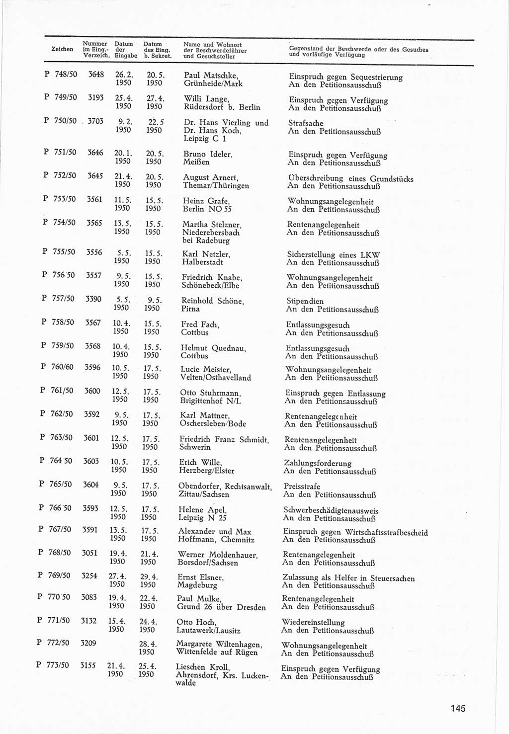 Provisorische Volkskammer (VK) der Deutschen Demokratischen Republik (DDR) 1949-1950, Dokument 747 (Prov. VK DDR 1949-1950, Dok. 747)