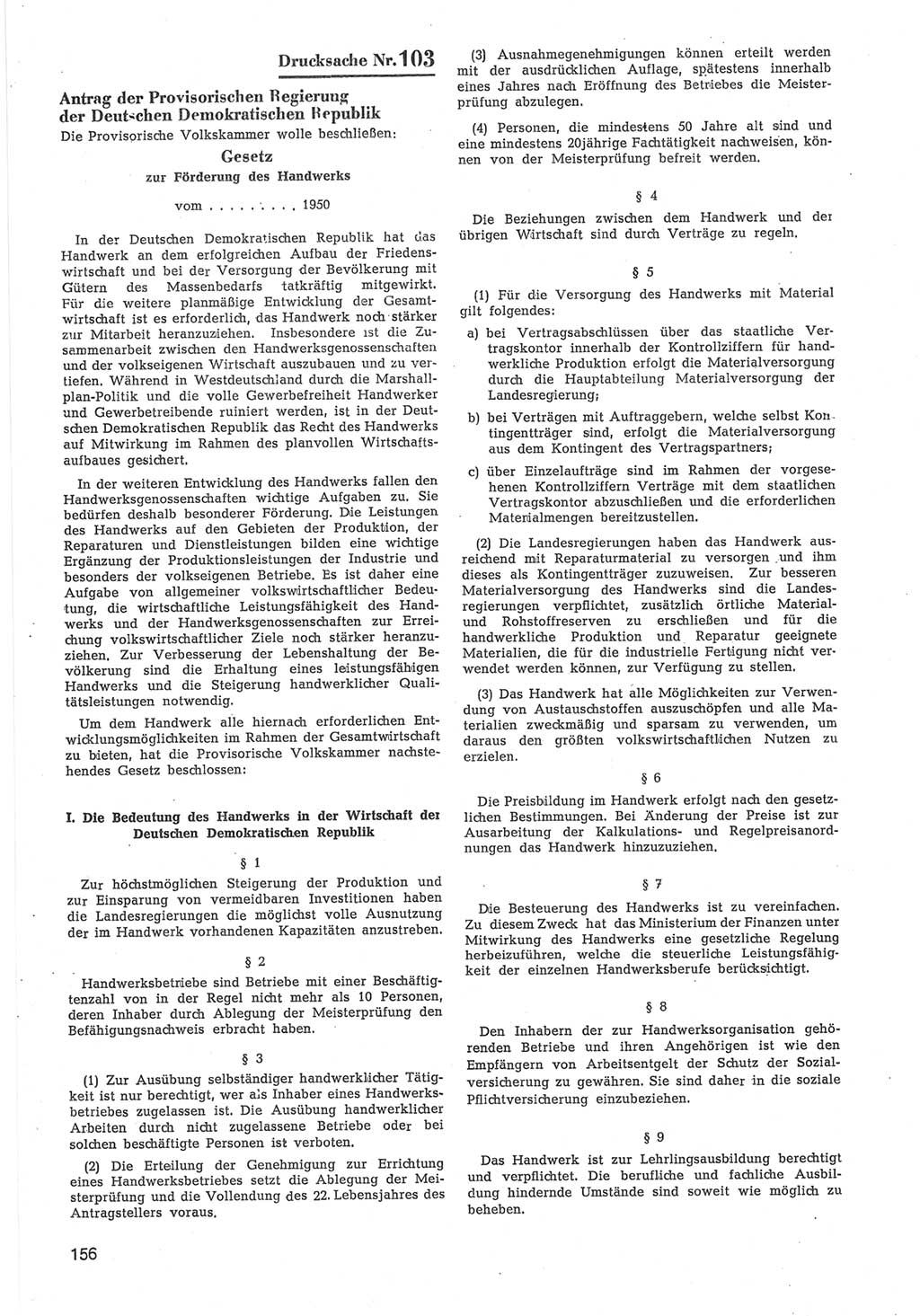 Provisorische Volkskammer (VK) der Deutschen Demokratischen Republik (DDR) 1949-1950, Dokument 758 (Prov. VK DDR 1949-1950, Dok. 758)
