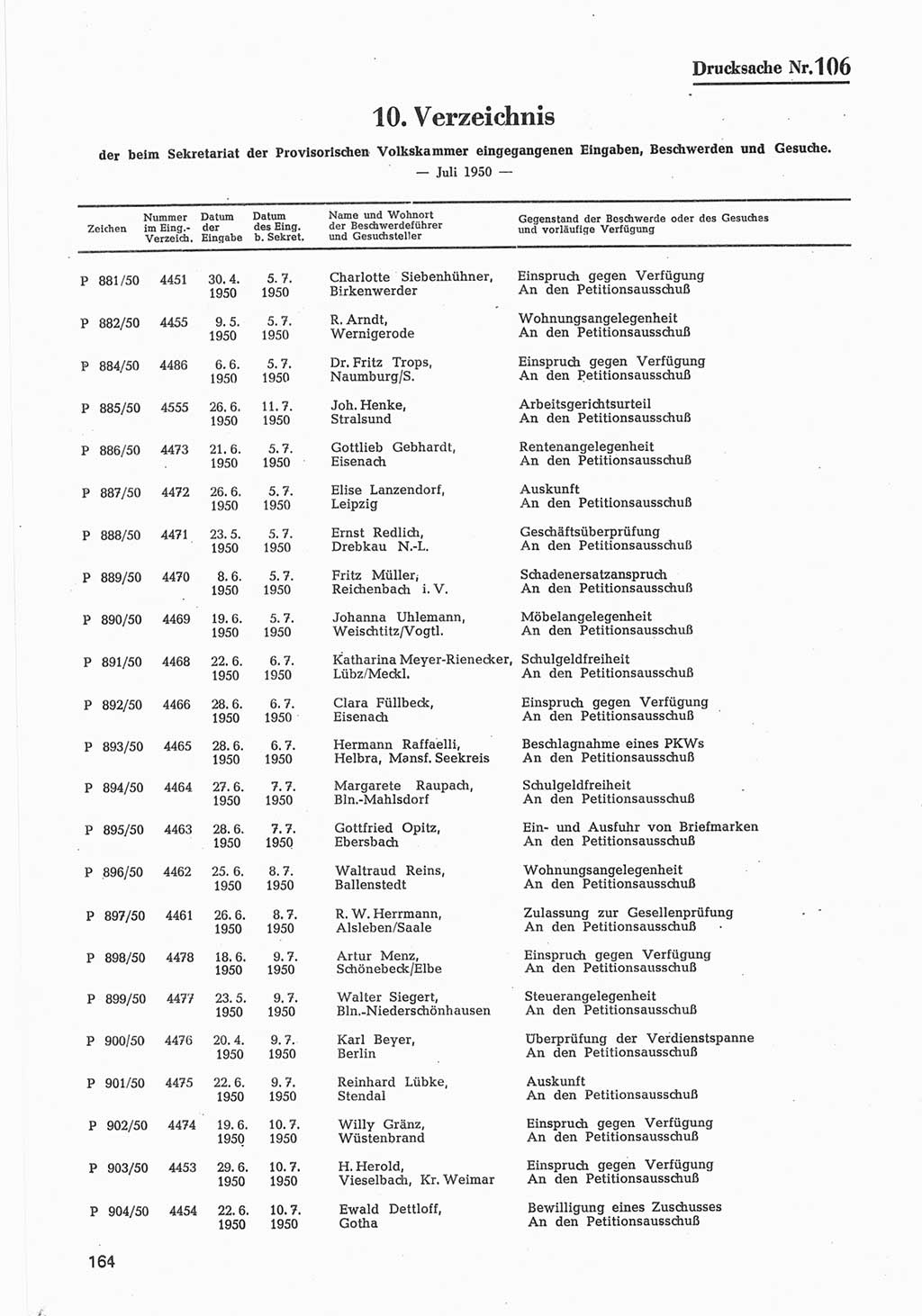 Provisorische Volkskammer (VK) der Deutschen Demokratischen Republik (DDR) 1949-1950, Dokument 766 (Prov. VK DDR 1949-1950, Dok. 766)