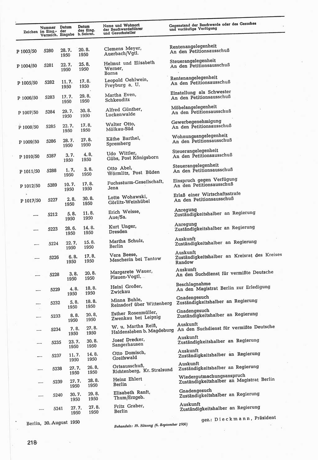 Provisorische Volkskammer (VK) der Deutschen Demokratischen Republik (DDR) 1949-1950, Dokument 820 (Prov. VK DDR 1949-1950, Dok. 820)