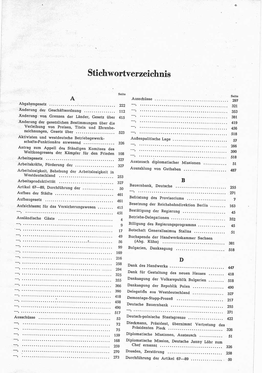 Provisorische Volkskammer (VK) der Deutschen Demokratischen Republik (DDR) 1949-1950, Dokument 851 (Prov. VK DDR 1949-1950, Dok. 851)