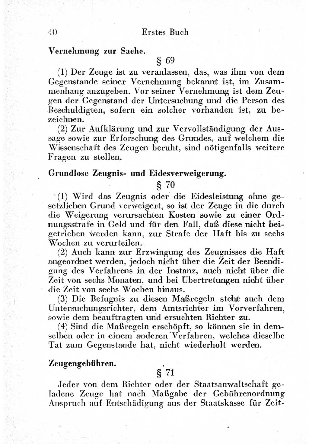 Strafprozeßordnung (StPO), Gerichtsverfassungsgesetz (GVG) und zahlreiche Nebengesetze der sowjetischen Besatzungszone (SBZ) in Deutschland 1949, Seite 40 (StPO GVG Ges. SBZ Dtl. 1949, S. 40)