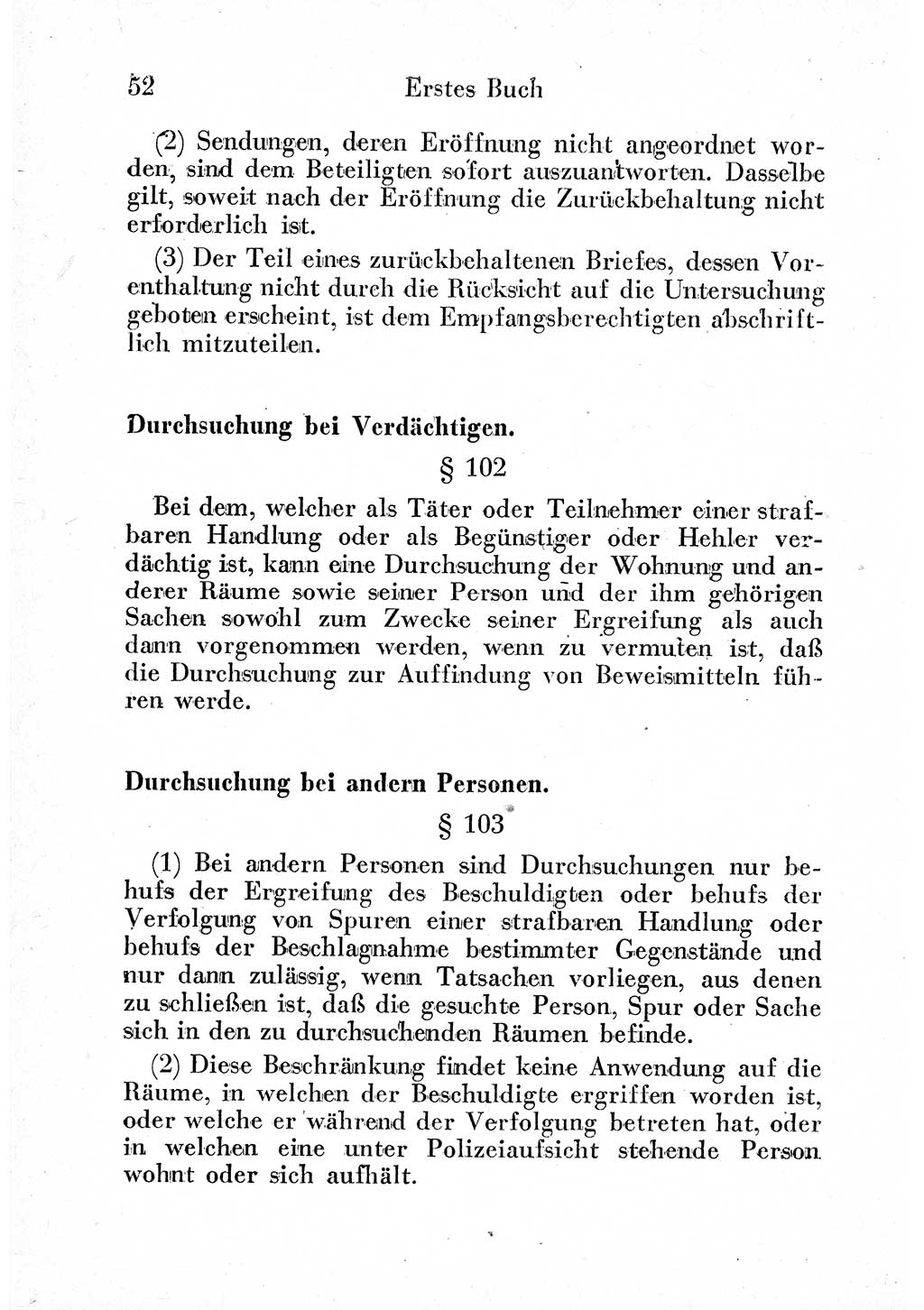 Strafprozeßordnung (StPO), Gerichtsverfassungsgesetz (GVG) und zahlreiche Nebengesetze der sowjetischen Besatzungszone (SBZ) in Deutschland 1949, Seite 52 (StPO GVG Ges. SBZ Dtl. 1949, S. 52)