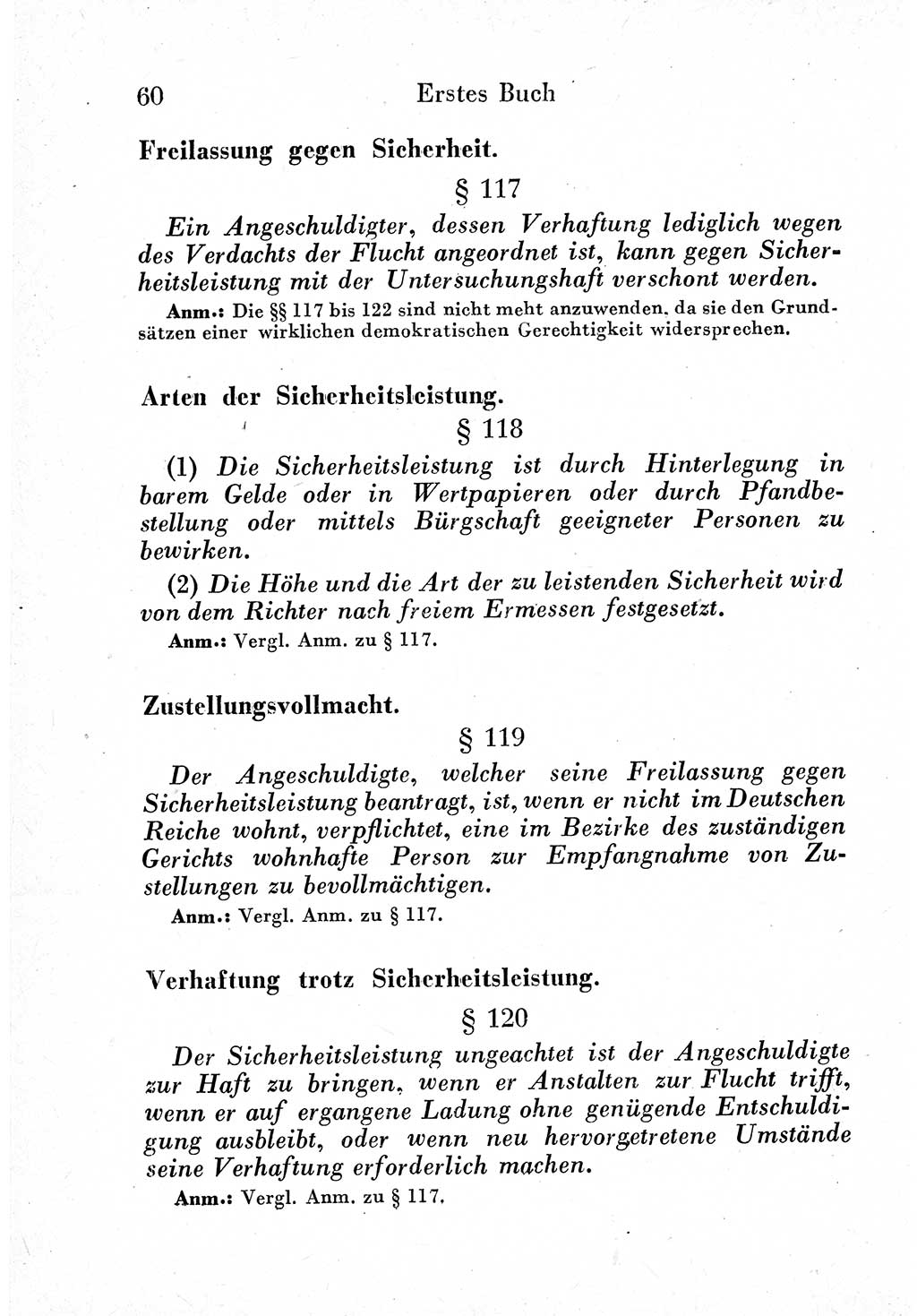 Strafprozeßordnung (StPO), Gerichtsverfassungsgesetz (GVG) und zahlreiche Nebengesetze der sowjetischen Besatzungszone (SBZ) in Deutschland 1949, Seite 60 (StPO GVG Ges. SBZ Dtl. 1949, S. 60)