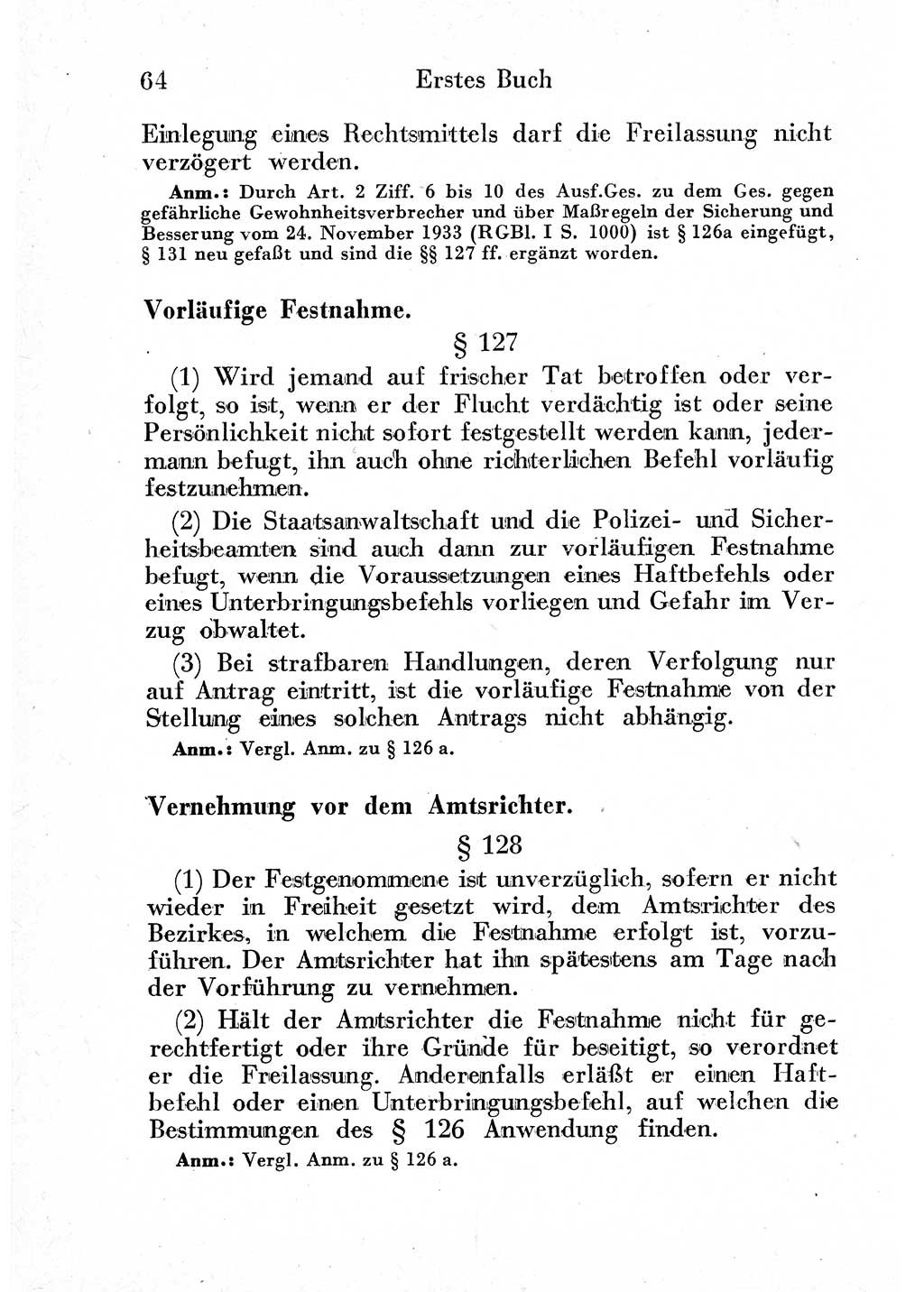 Strafprozeßordnung (StPO), Gerichtsverfassungsgesetz (GVG) und zahlreiche Nebengesetze der sowjetischen Besatzungszone (SBZ) in Deutschland 1949, Seite 64 (StPO GVG Ges. SBZ Dtl. 1949, S. 64)