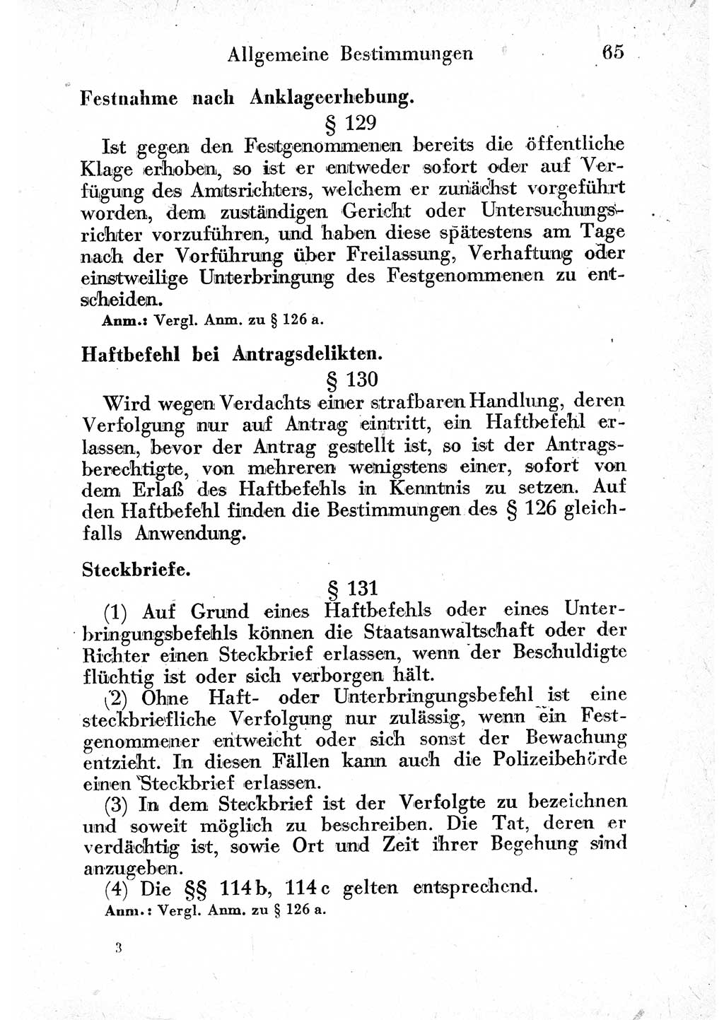 Strafprozeßordnung (StPO), Gerichtsverfassungsgesetz (GVG) und zahlreiche Nebengesetze der sowjetischen Besatzungszone (SBZ) in Deutschland 1949, Seite 65 (StPO GVG Ges. SBZ Dtl. 1949, S. 65)