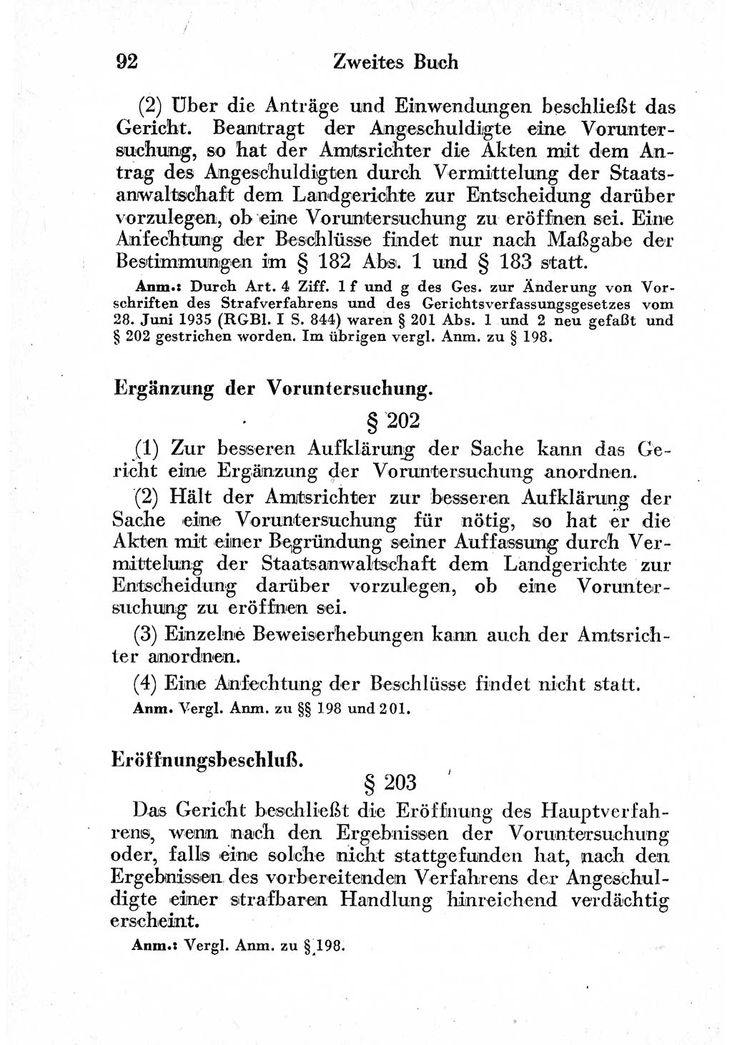 Strafprozeßordnung (StPO), Gerichtsverfassungsgesetz (GVG) und zahlreiche Nebengesetze der sowjetischen Besatzungszone (SBZ) in Deutschland 1949, Seite 92 (StPO GVG Ges. SBZ Dtl. 1949, S. 92)