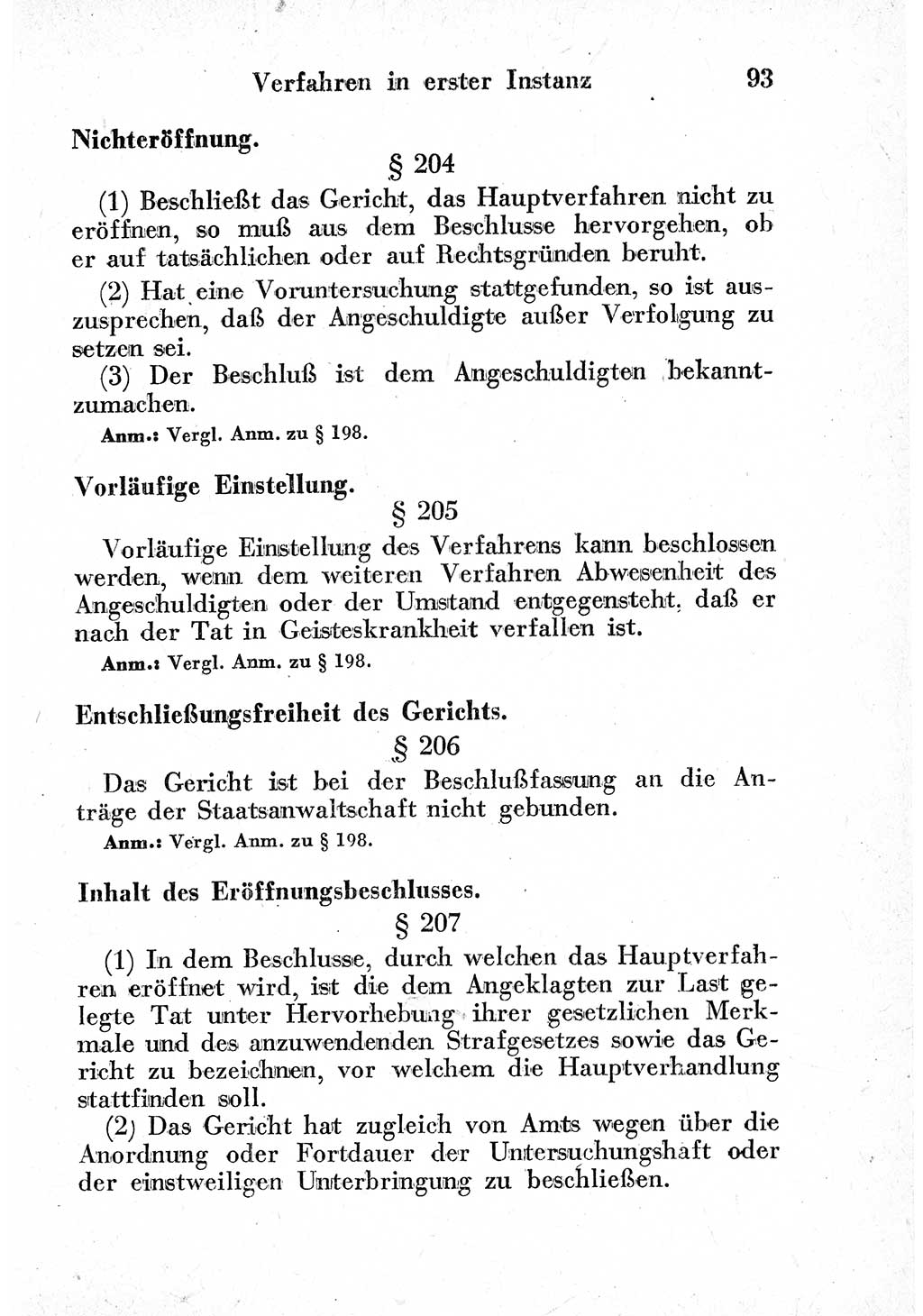 Strafprozeßordnung (StPO), Gerichtsverfassungsgesetz (GVG) und zahlreiche Nebengesetze der sowjetischen Besatzungszone (SBZ) in Deutschland 1949, Seite 93 (StPO GVG Ges. SBZ Dtl. 1949, S. 93)